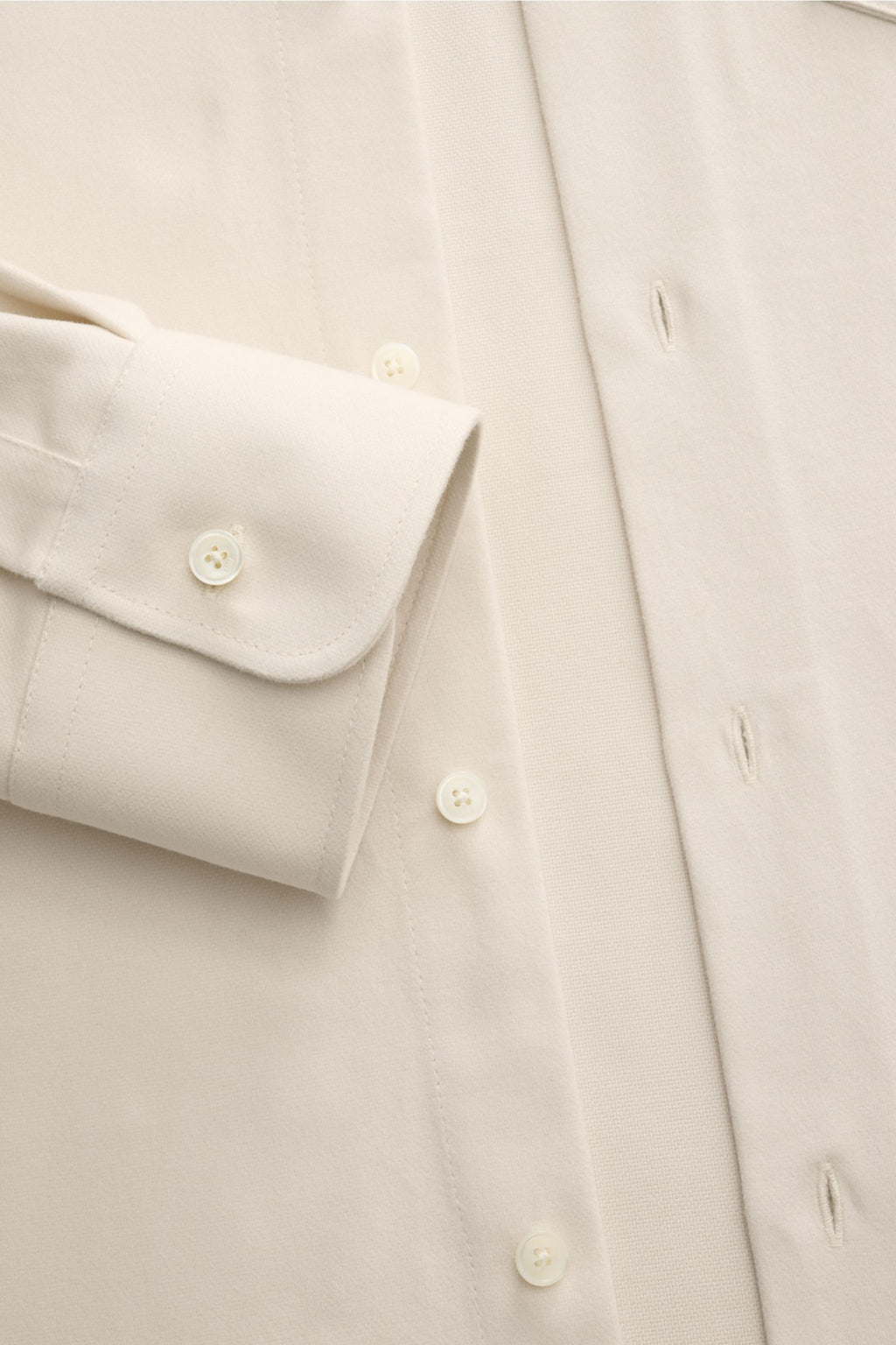 Ami Paris Flannel shirt Kent collar - cream