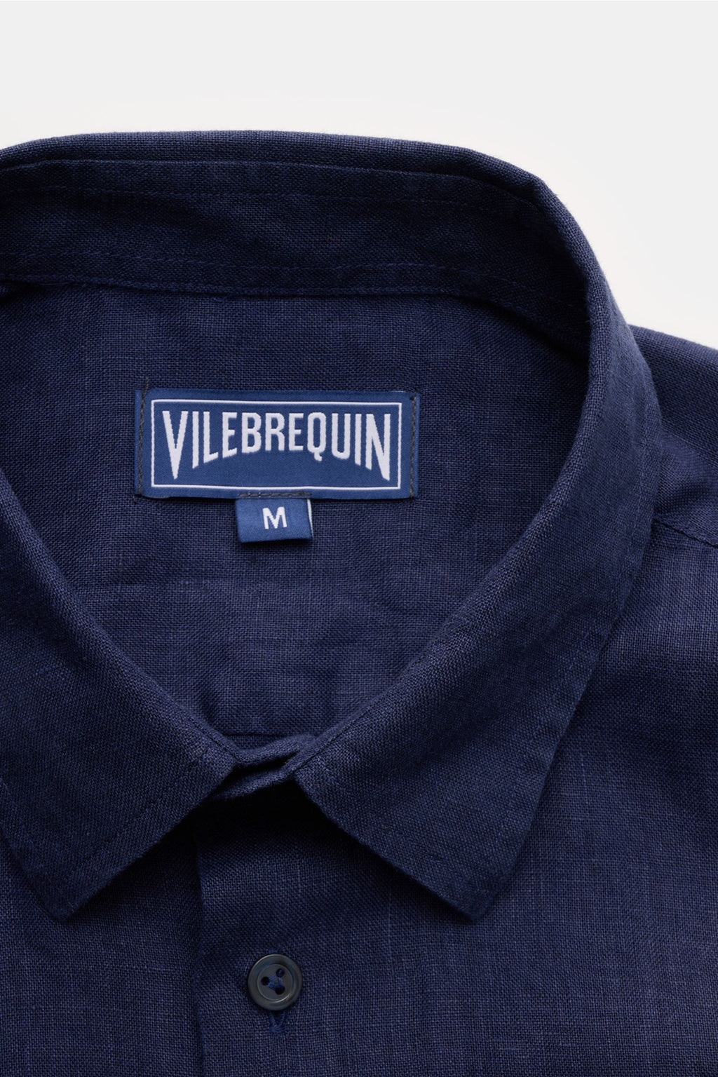 Vilebrequin Linen shirt slim collar - Navy