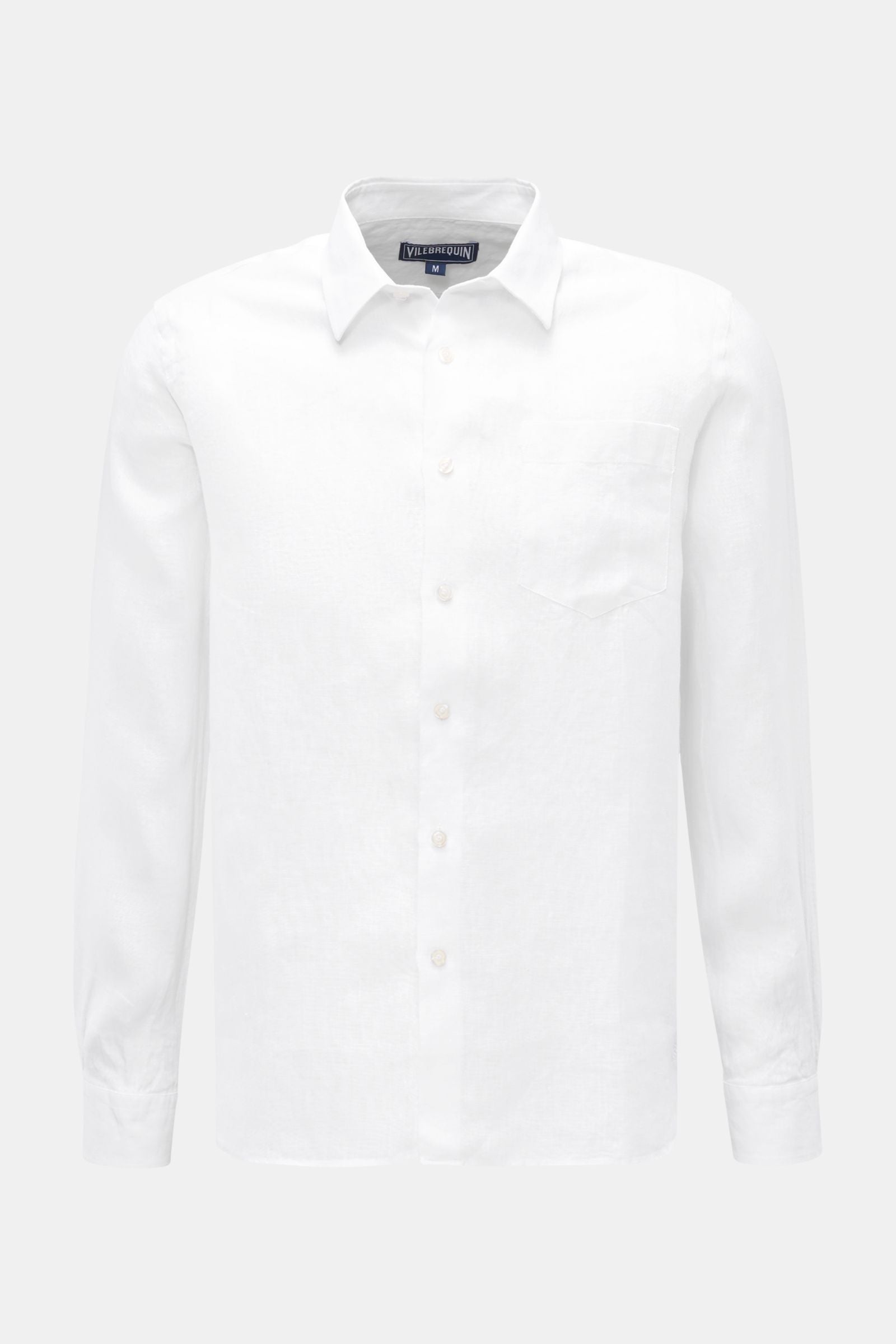 Vilebrequin Linen shirt slim collar - White