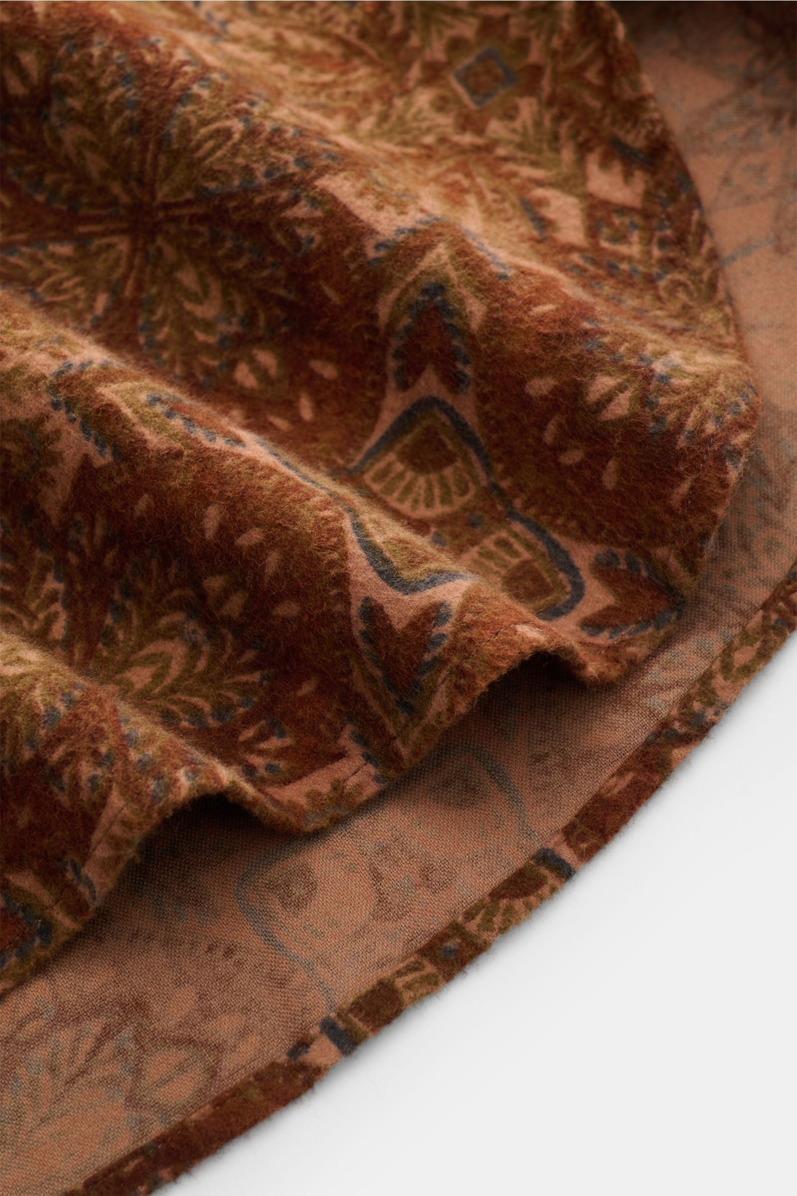 Doppiaa Flannel shirt 'Aariosto' Kent collar - patterned