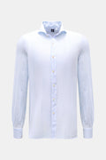 Finamore Linen shirt 'Sergio Gaeta' shark collar - striped