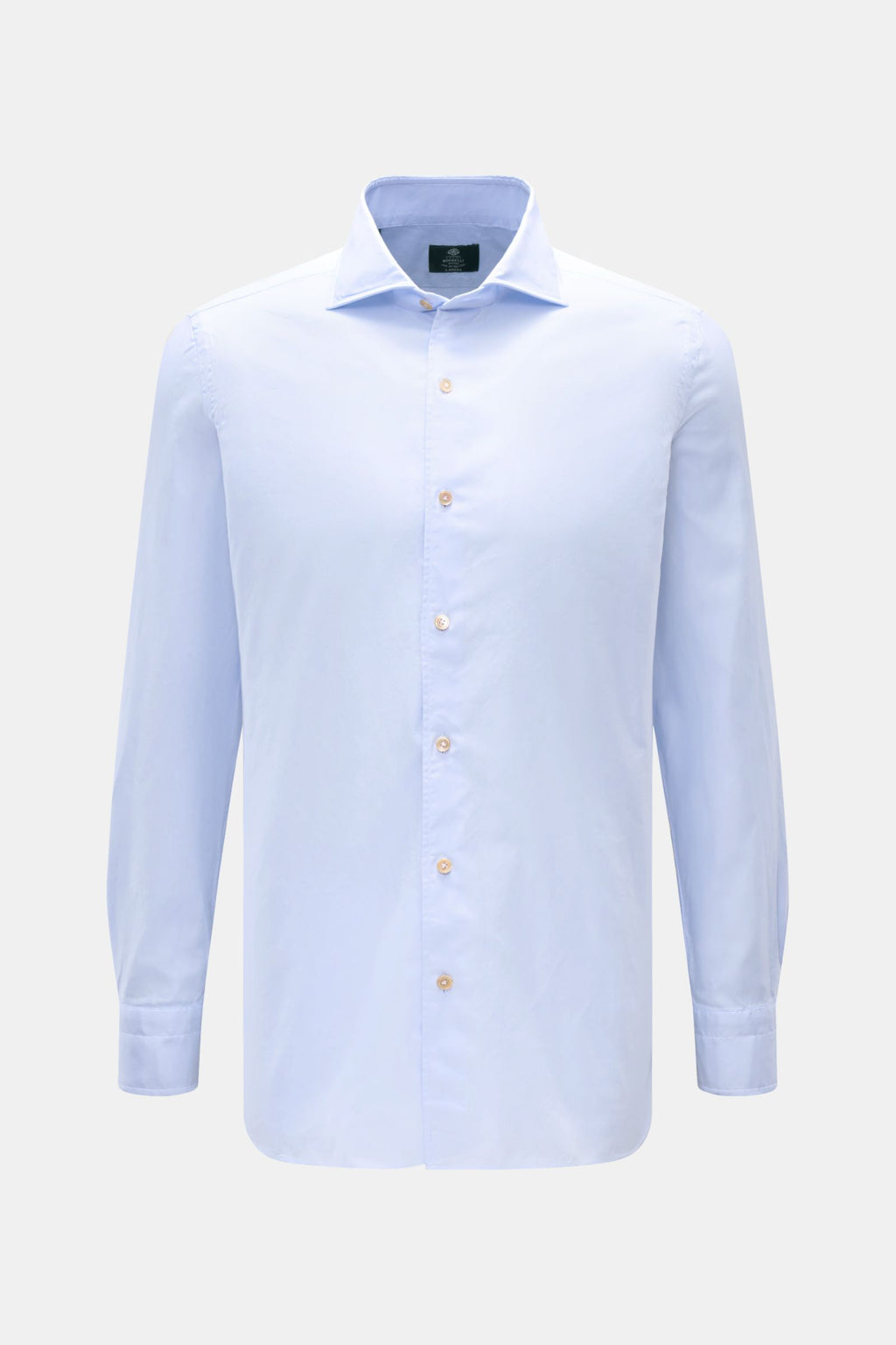 Borrelli Oxford shirt 'Ettore' shark collar - Light blue