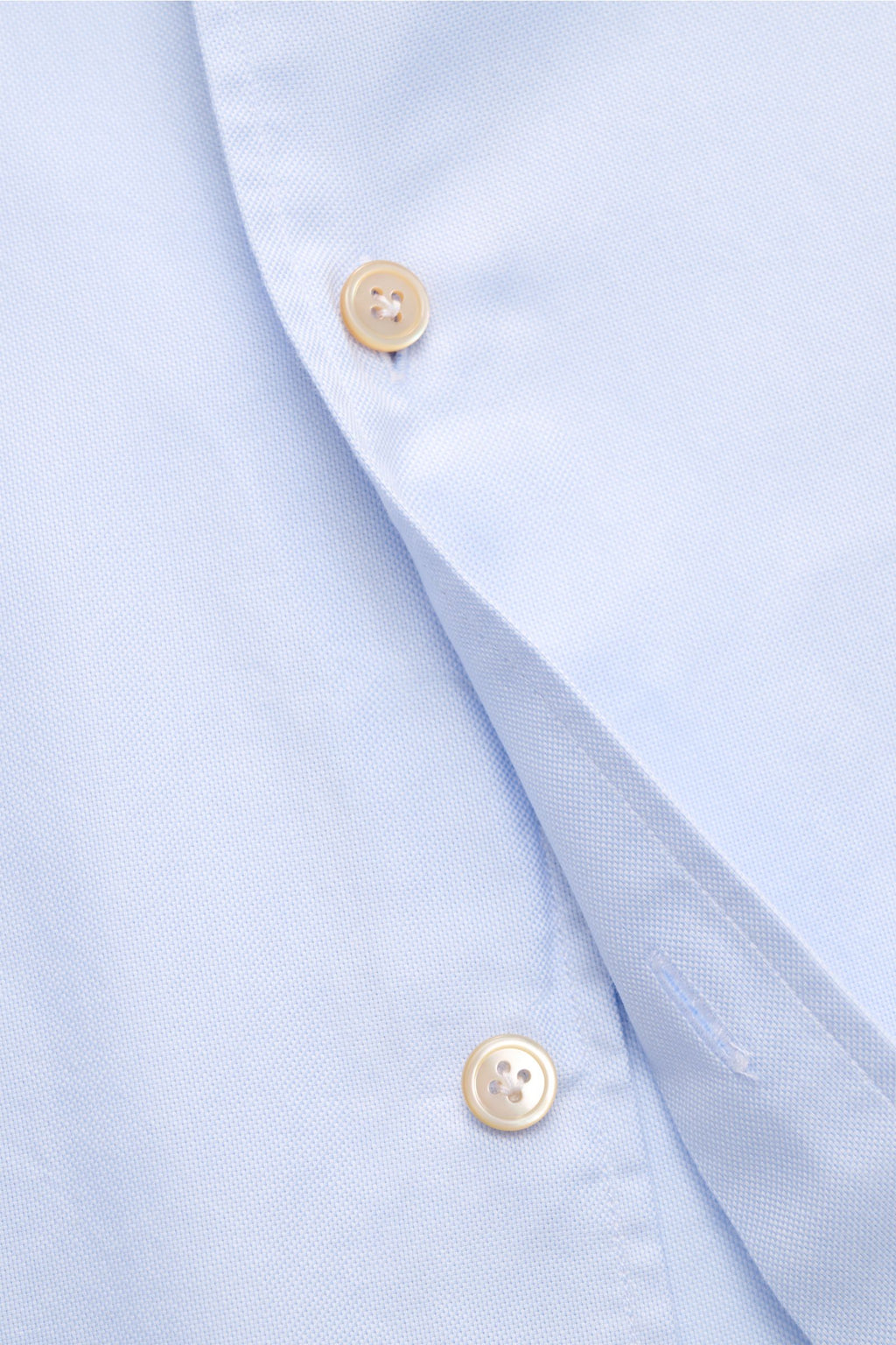 Borrelli Oxford shirt 'Ettore' shark collar - Light blue
