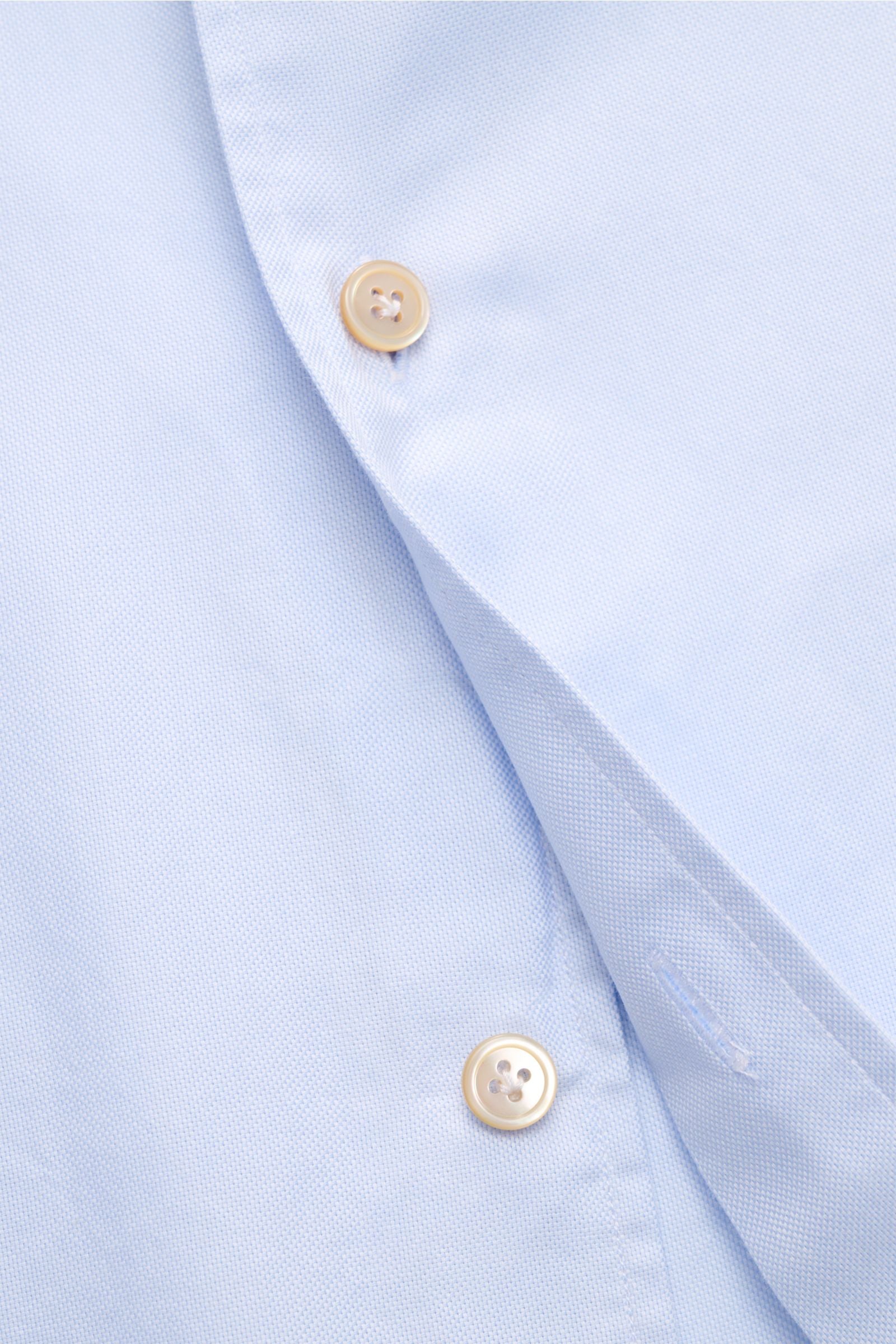 Borrelli Oxford shirt 'Ettore' shark collar - Light blue