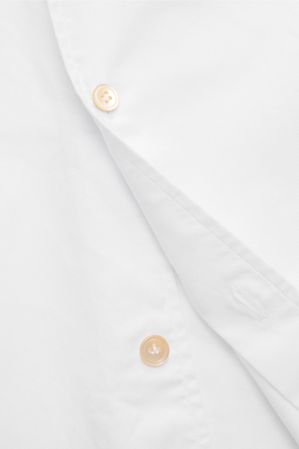 Borrelli Oxford shirt 'Ettore' shark collar - White
