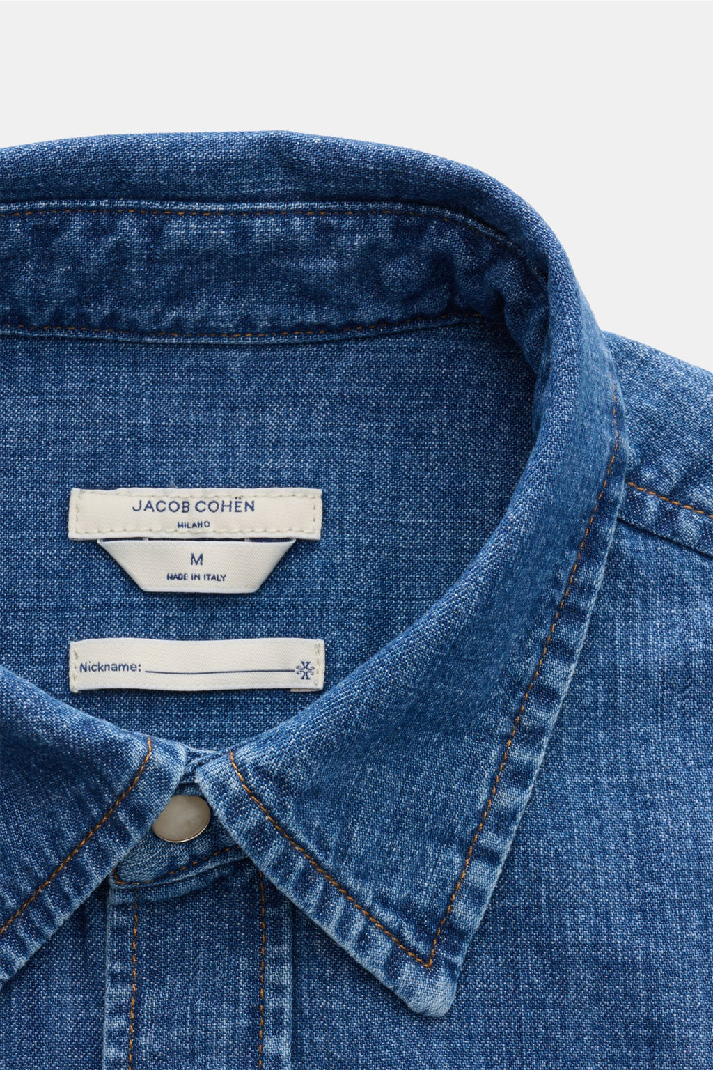 Jacob Cohen Denim shirt Kent collar - blue