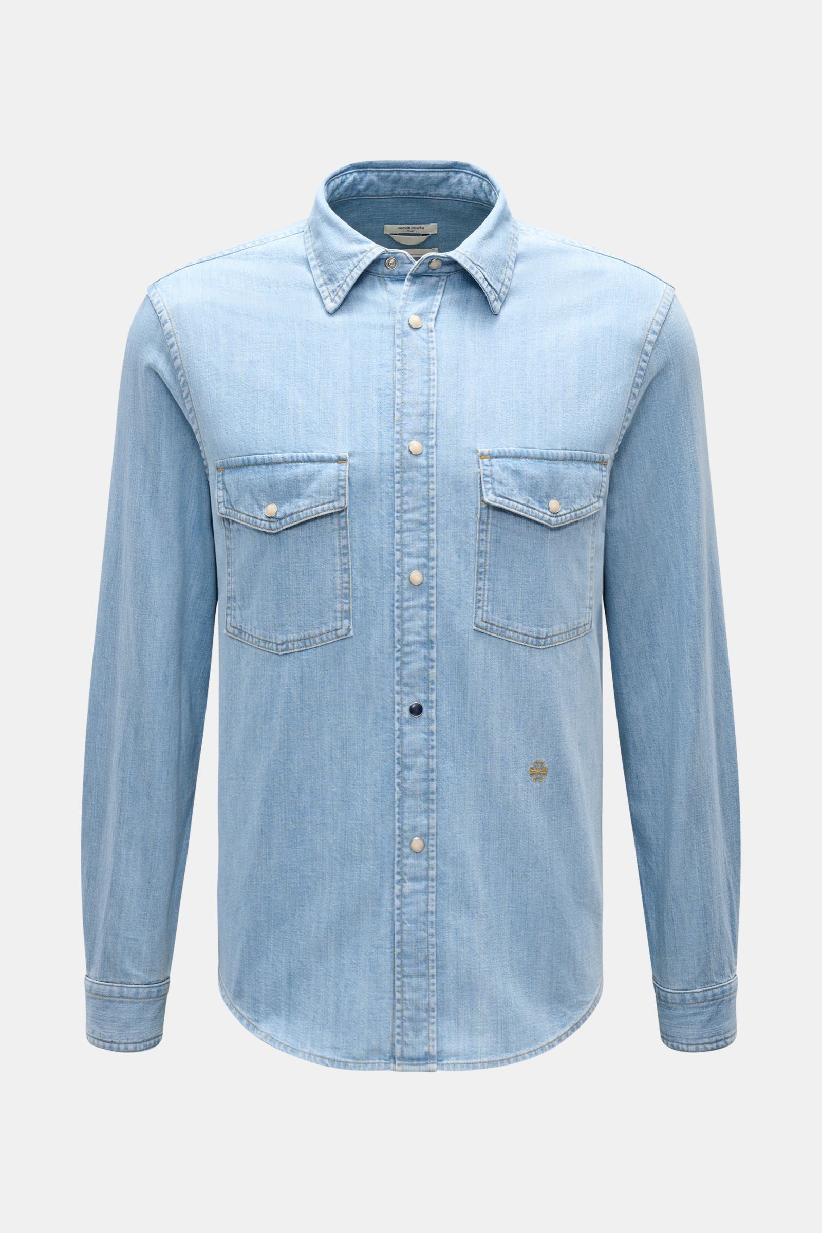 Jacob Cohen Denim shirt Kent collar - light blue