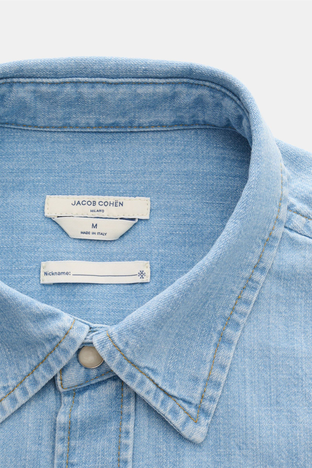 Jacob Cohen Denim shirt Kent collar - light blue
