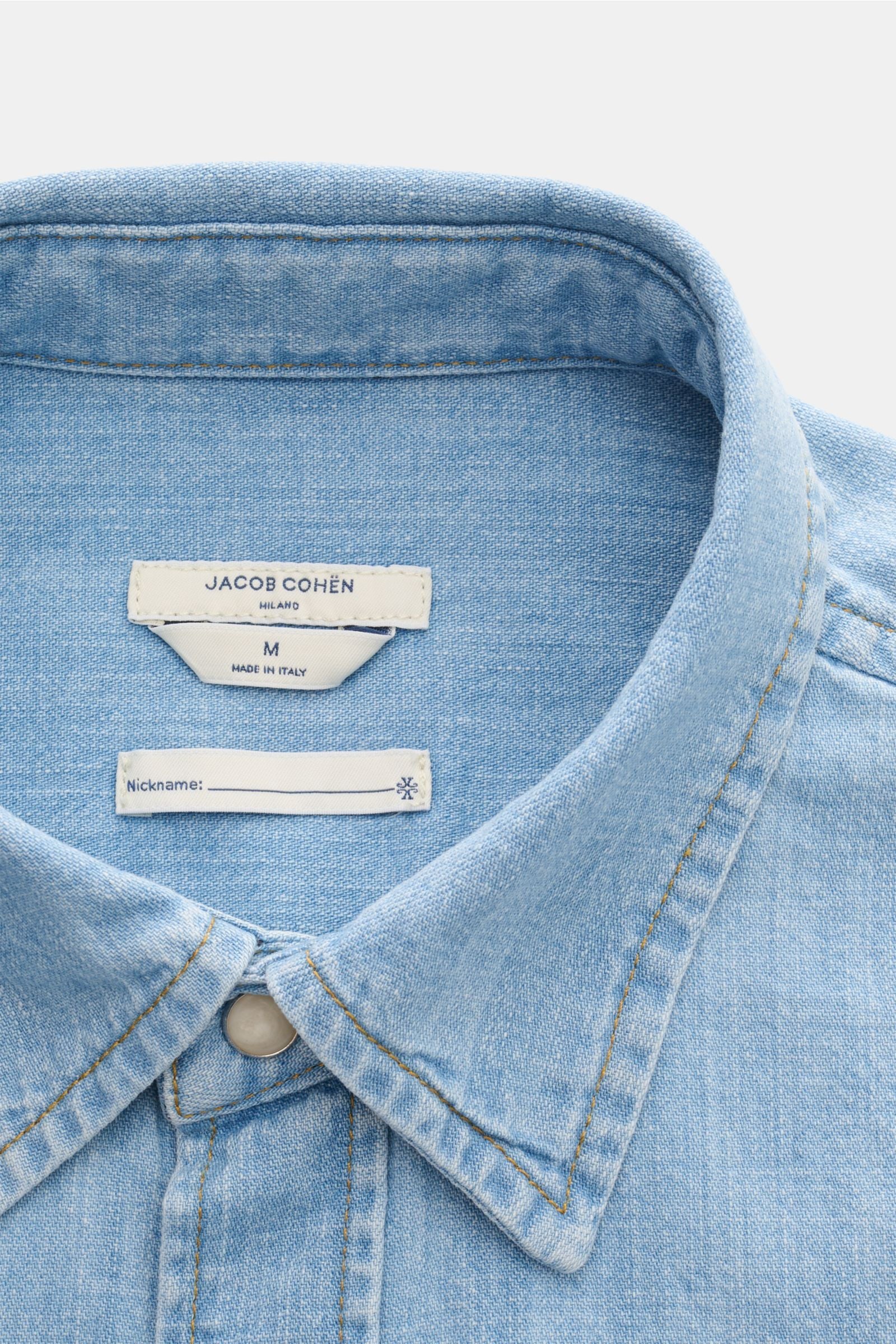 Jacob Cohen Denim shirt Kent collar - light blue