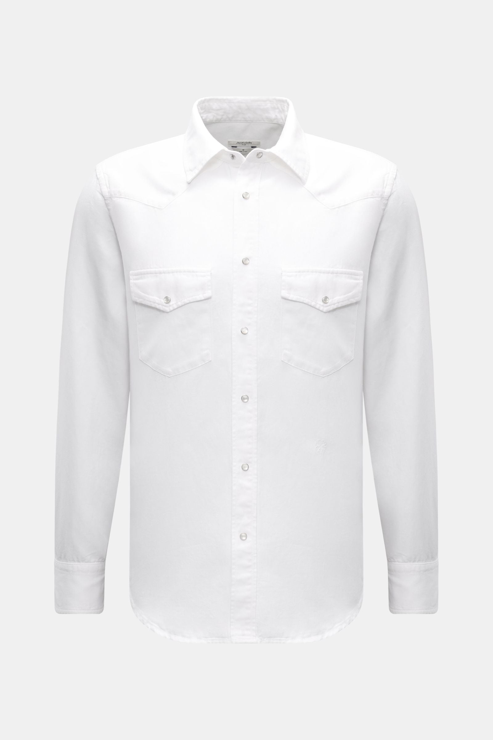 Jacob Cohen Denim shirt narrow collar - off white