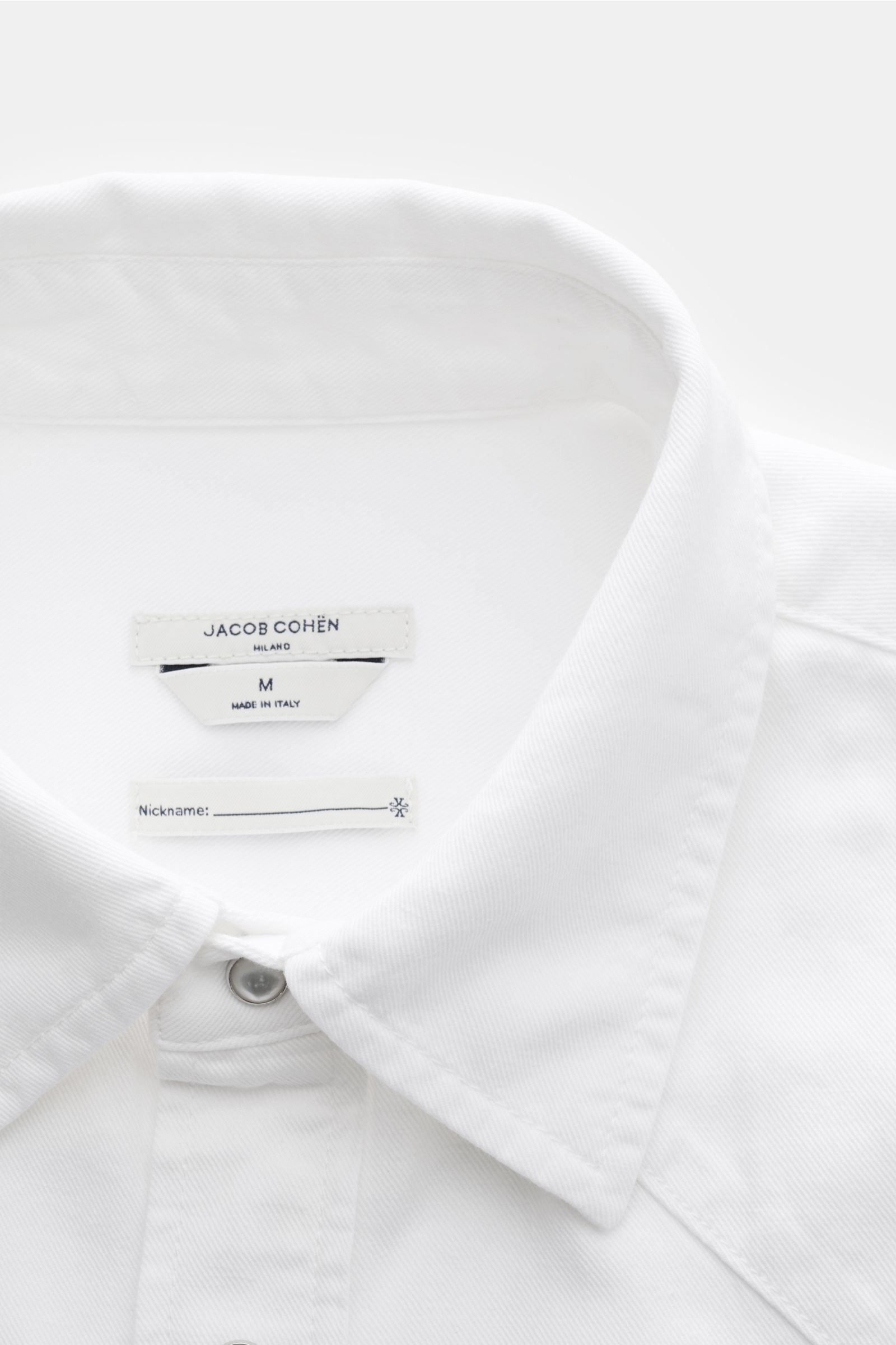 Jacob Cohen Denim shirt narrow collar - off white