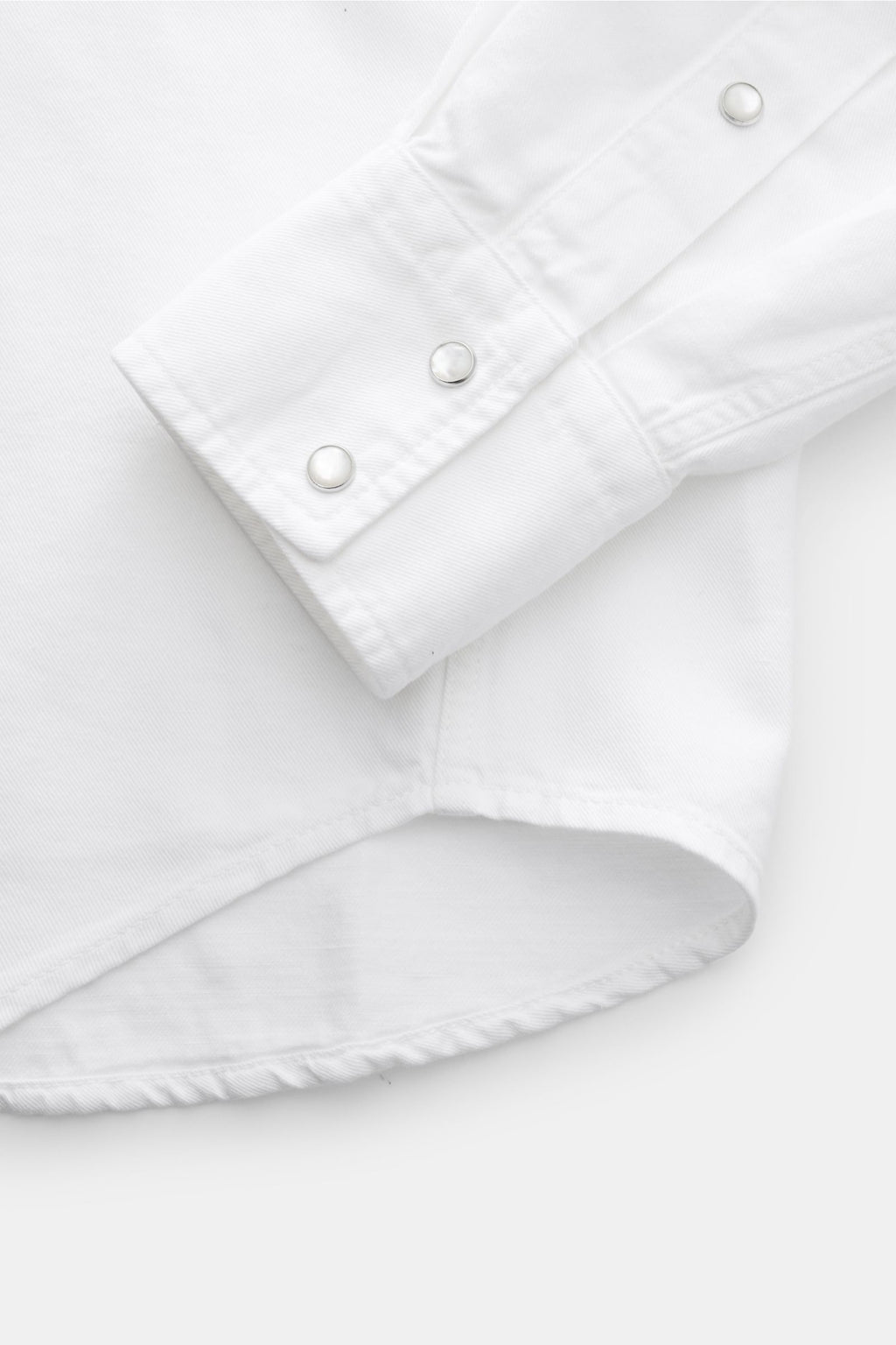 Jacob Cohen Denim shirt narrow collar - off white