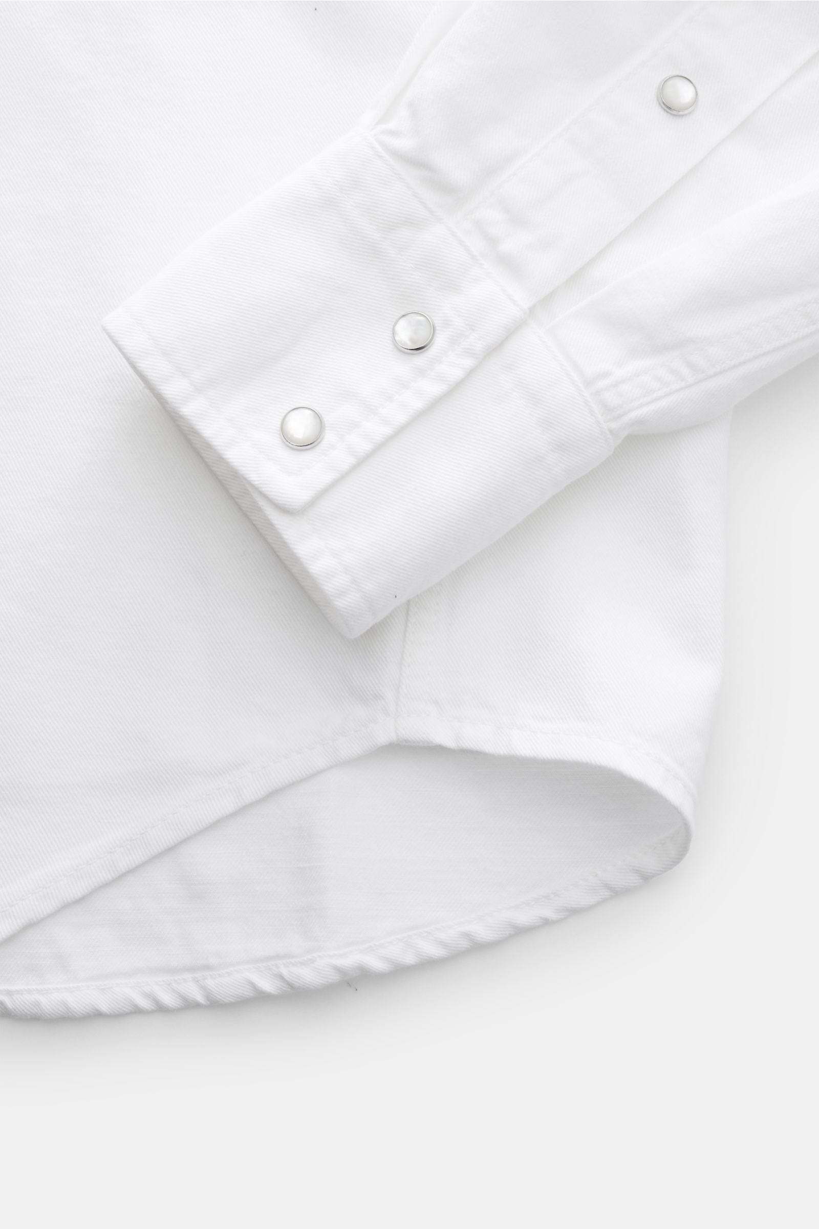 Jacob Cohen Denim shirt narrow collar - off white