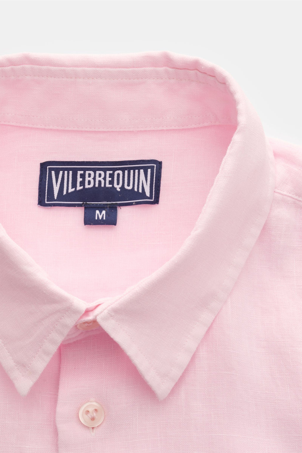 Vilebrequin Linen shirt slim collar - rose