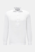 Giampaolo Linen popover shirt shark collar - White