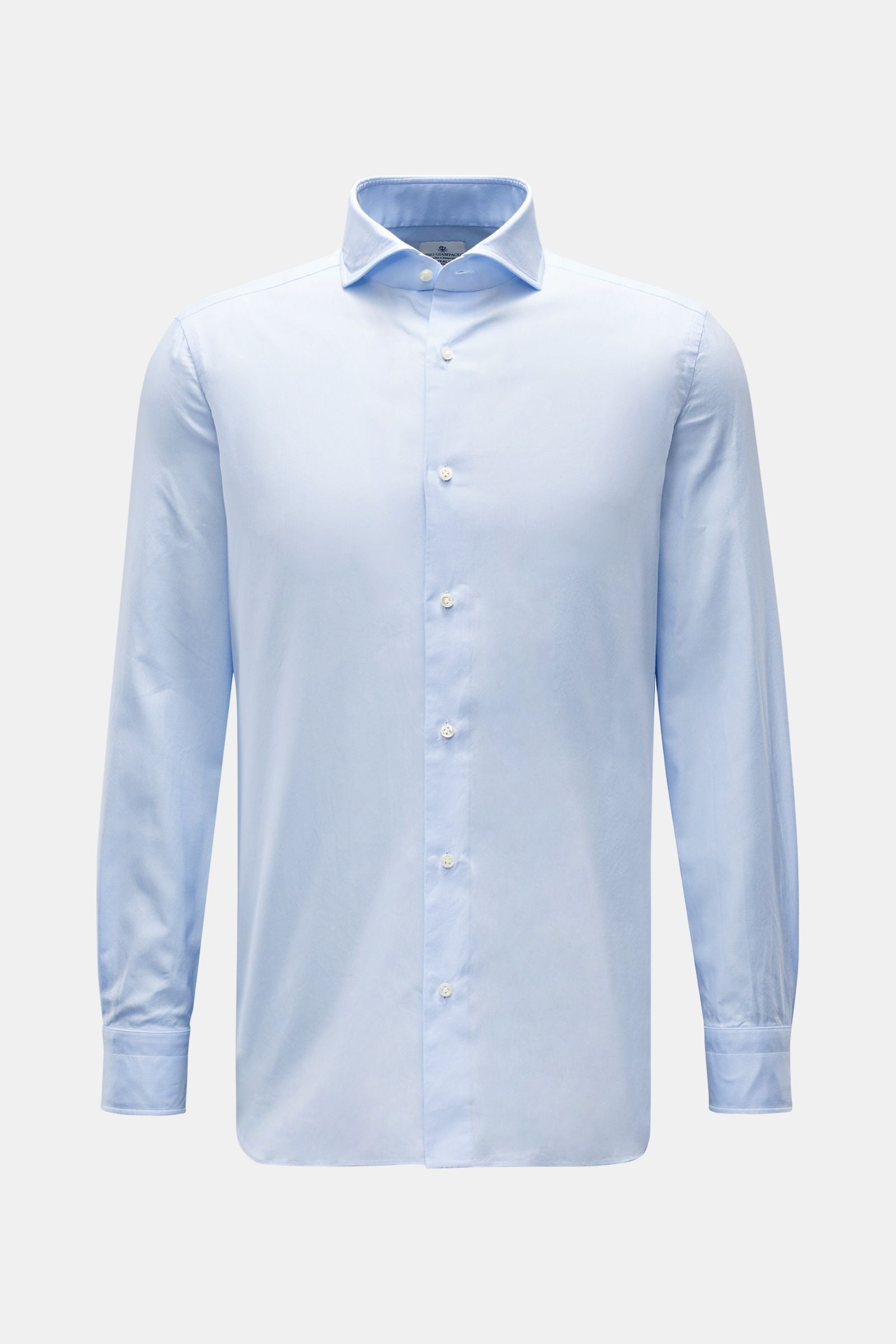 Giampaolo Oxford shirt shark collar - Light blue