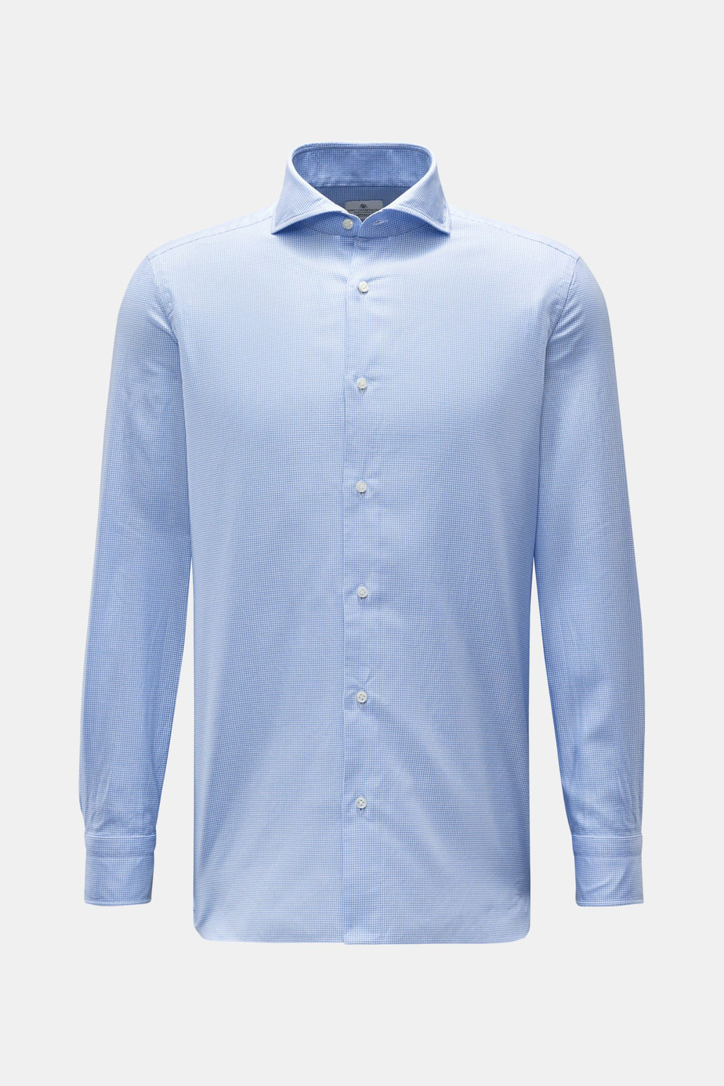 Giampaolo shirt shark collar light blue/white ed - Light blue