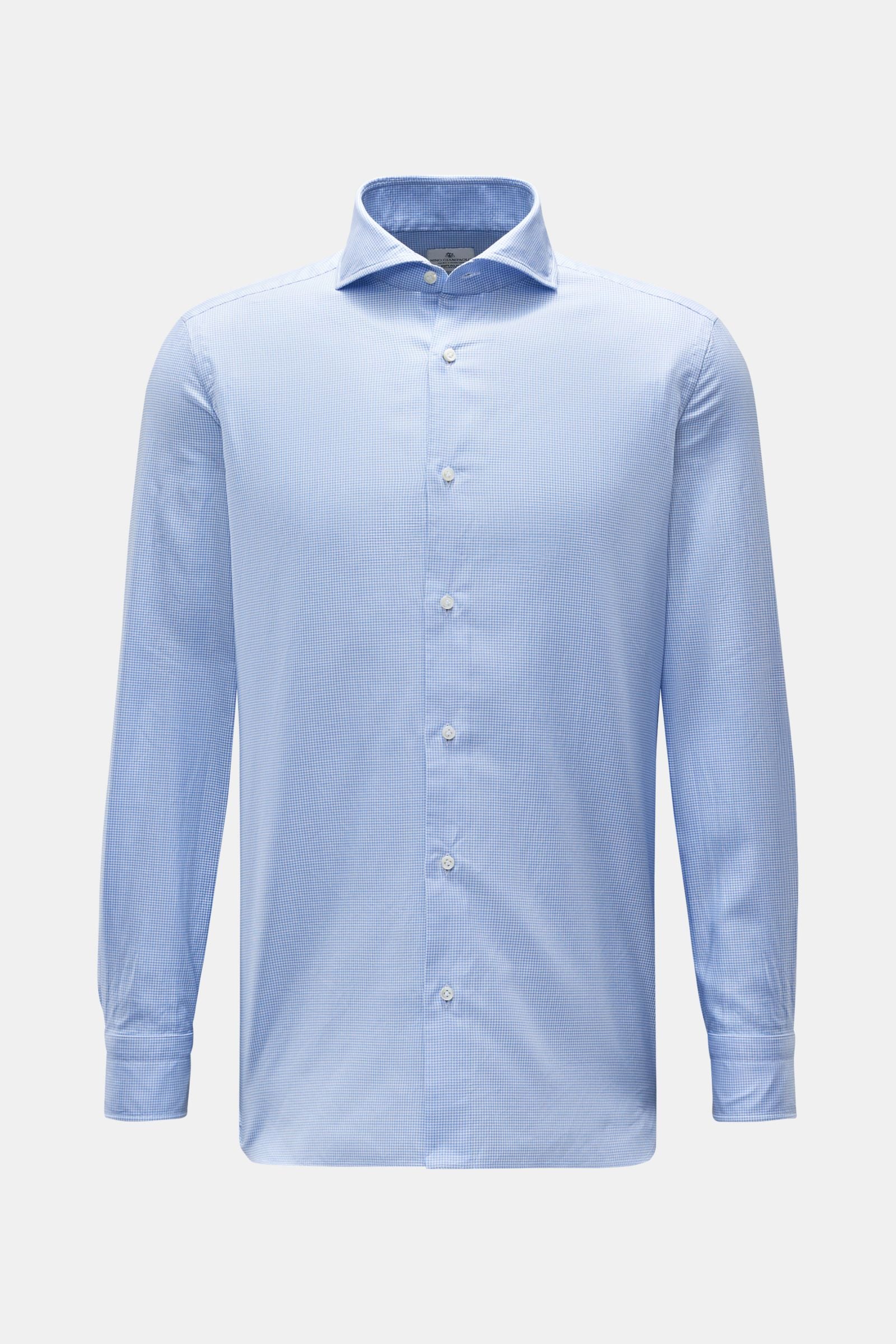 Giampaolo shirt shark collar light blue/white ed - Light blue