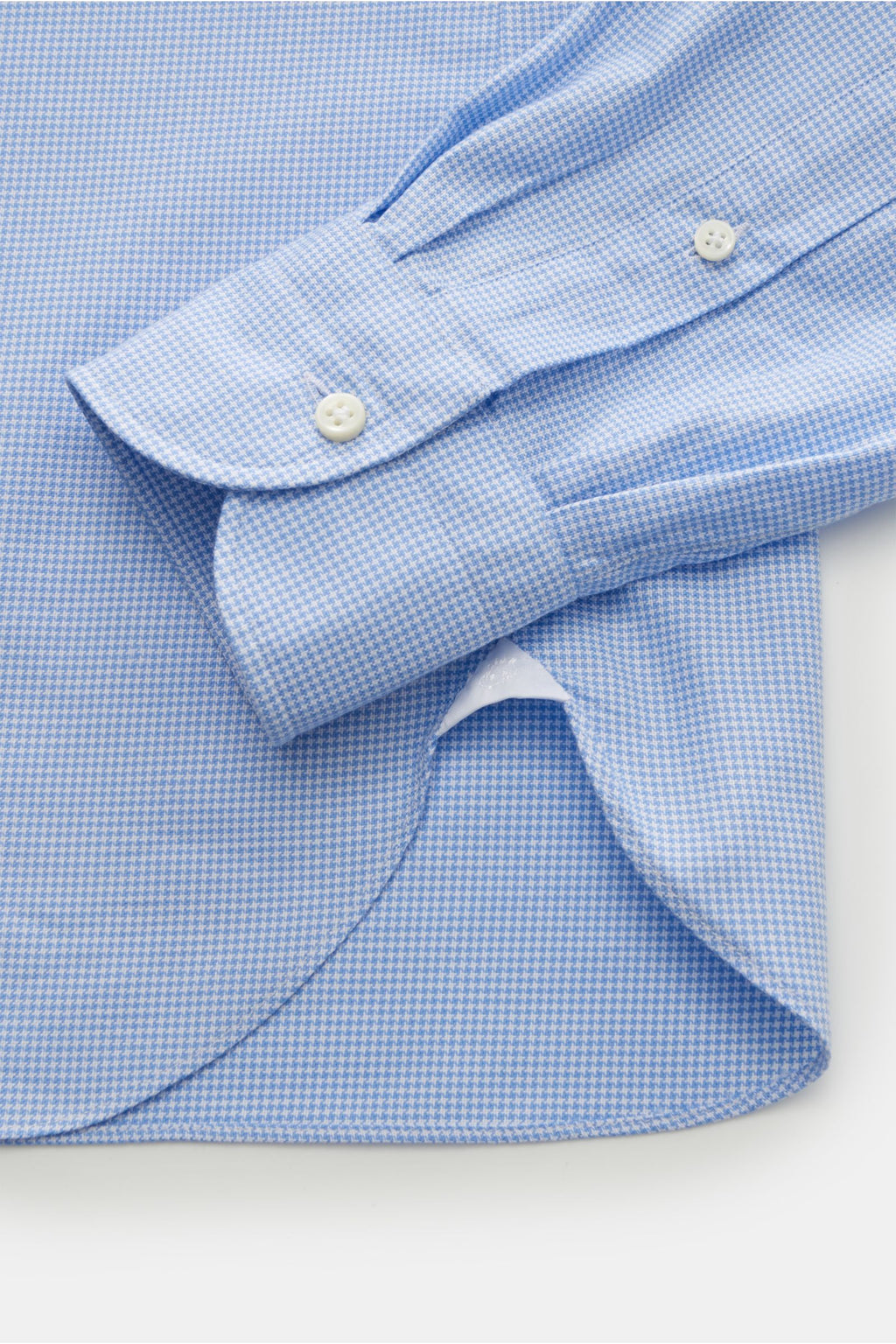 Giampaolo shirt shark collar light blue/white ed - Light blue