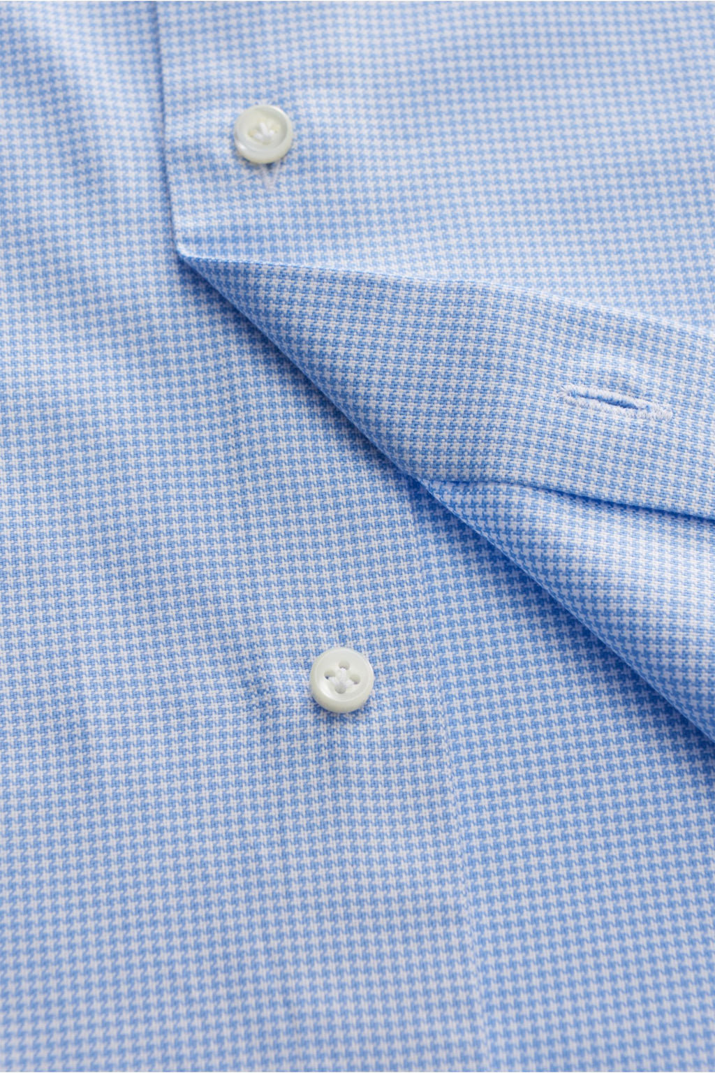 Giampaolo shirt shark collar light blue/white ed - Light blue