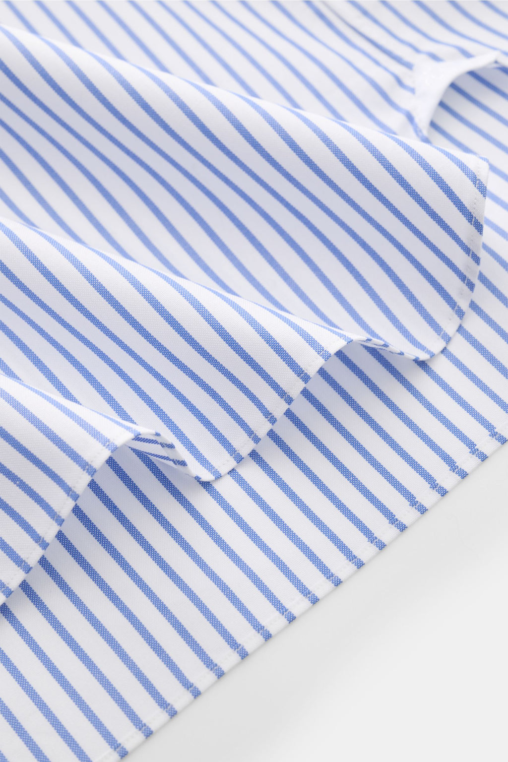 Giampaolo Oxford shirt shark collar white/ - Dark blue
