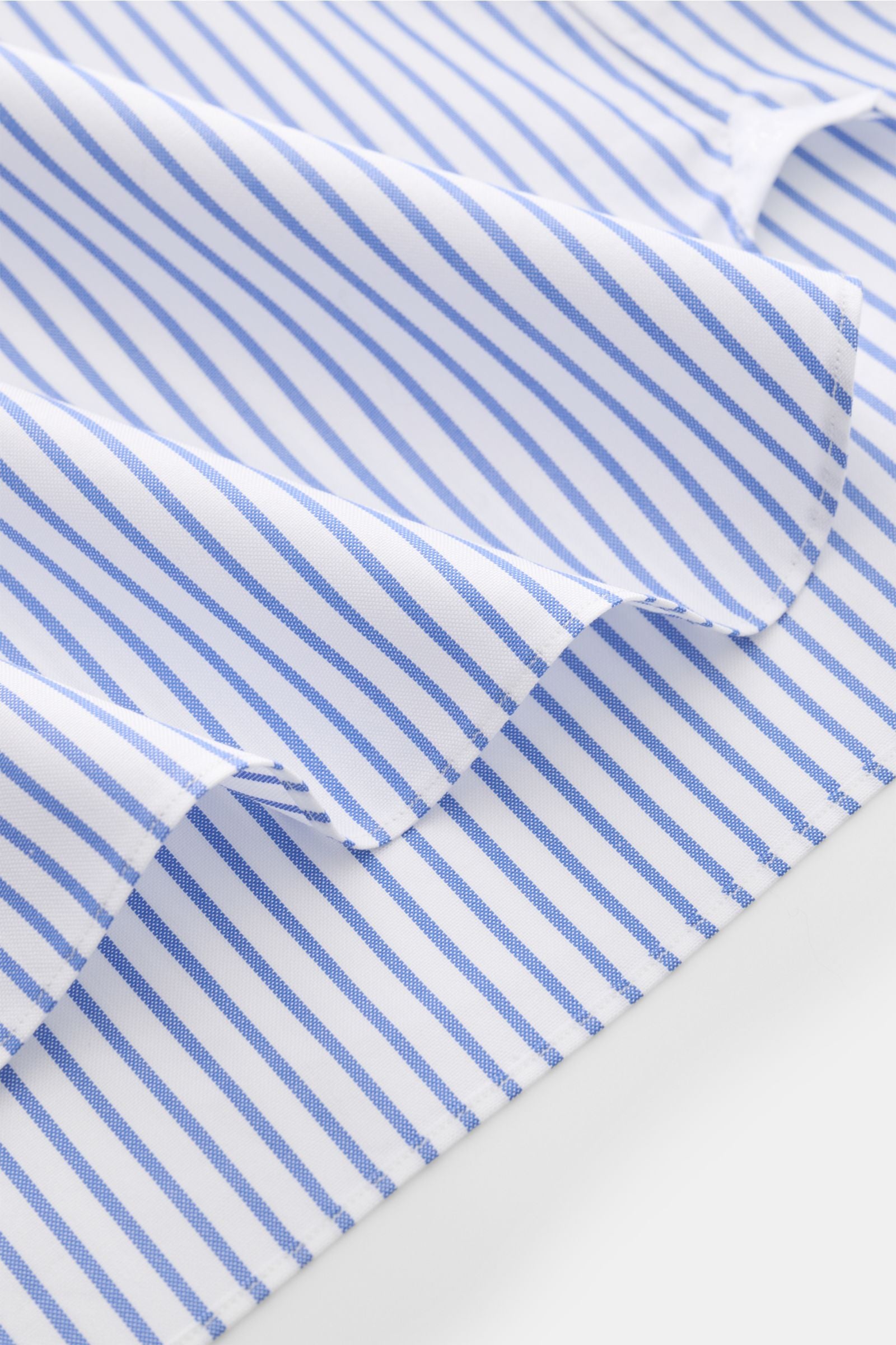 Giampaolo Oxford shirt shark collar white/ - Dark blue