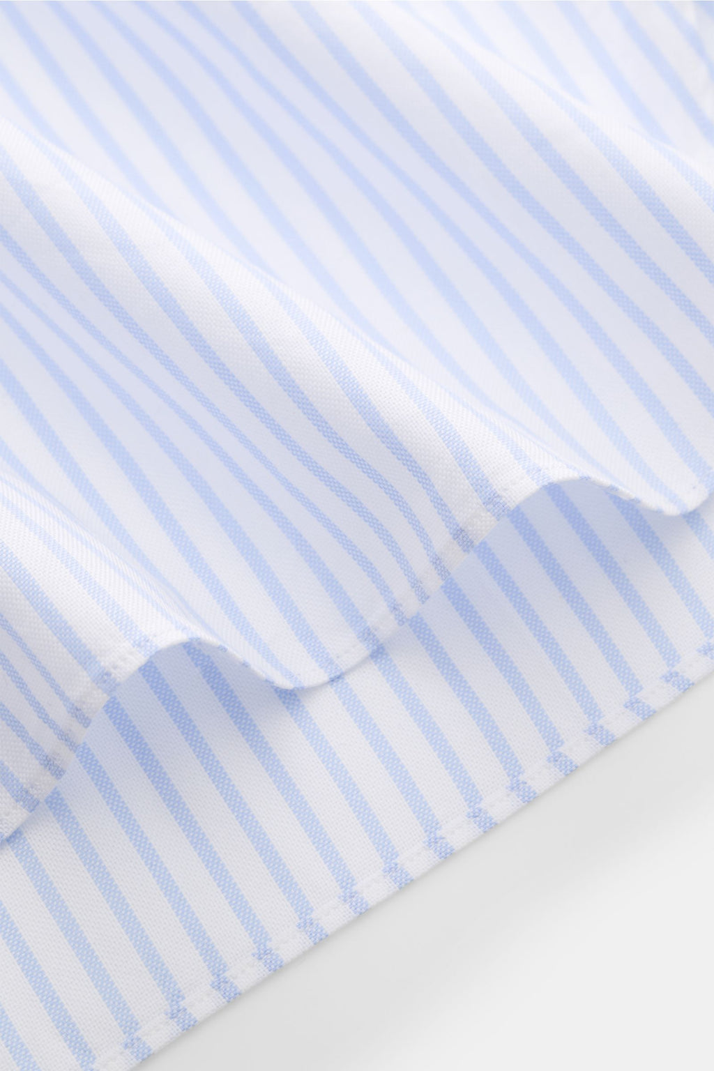 Giampaolo Oxford shirt shark collar white/ - blue striped