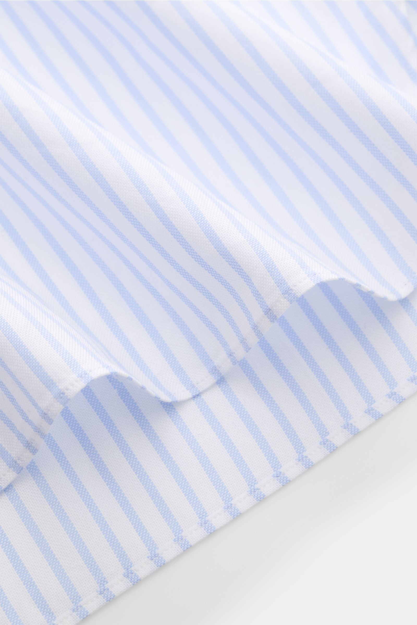 Giampaolo Oxford shirt shark collar white/ - blue striped
