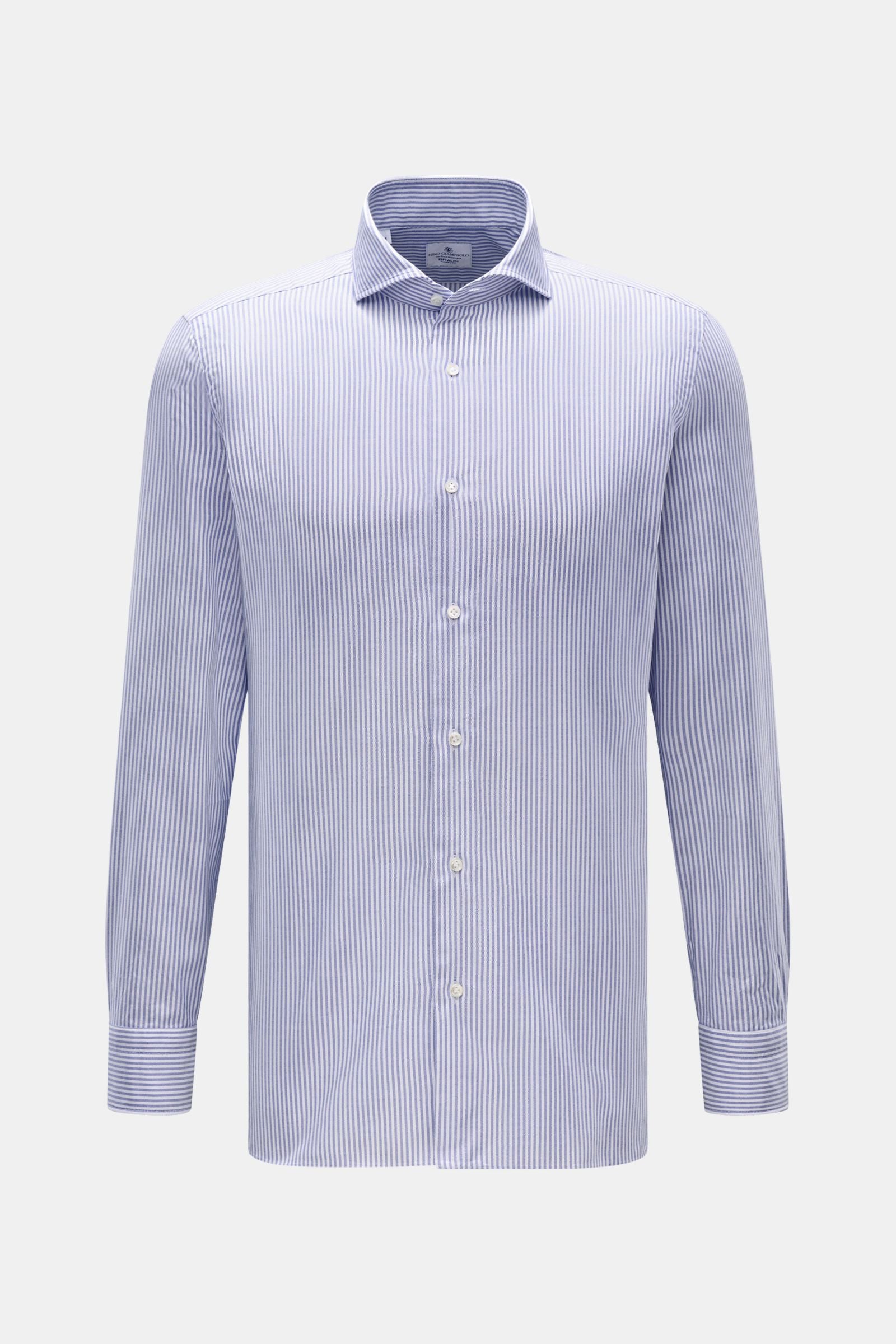 Giampaolo Oxford shirt shark collar - Dark blue