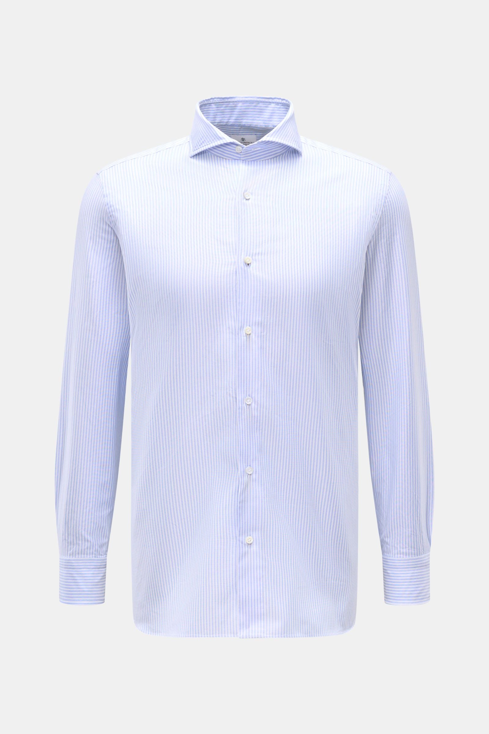 Giampaolo Oxford shirt shark collar - blue striped