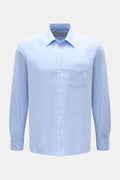 Officine Générale Casual shirt 'Guido' Kent collar - light blue mottled