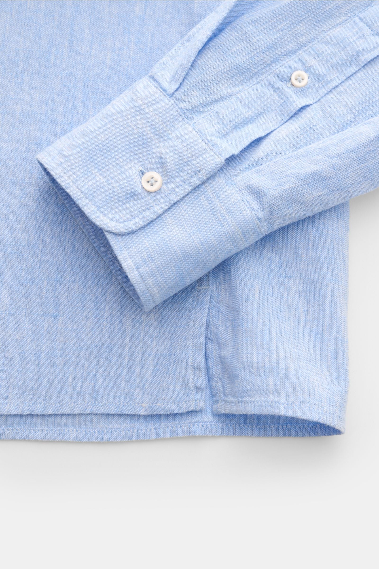 Officine Générale Casual shirt 'Guido' Kent collar - light blue mottled