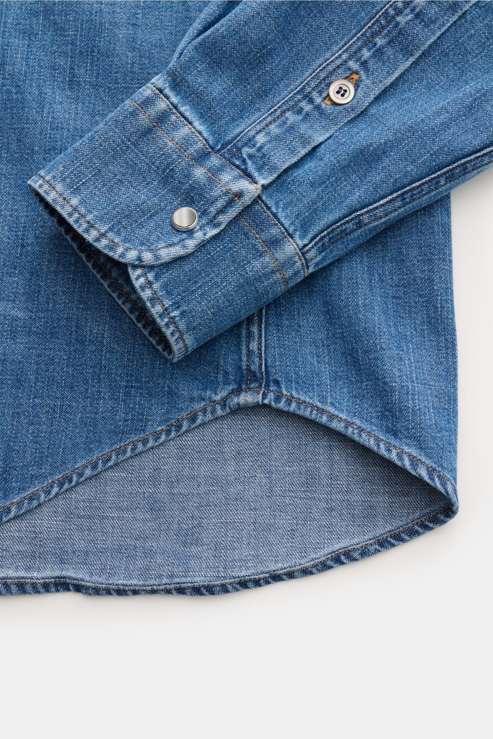 Dondup Denim shirt 'Camicia' Kent collar - blue