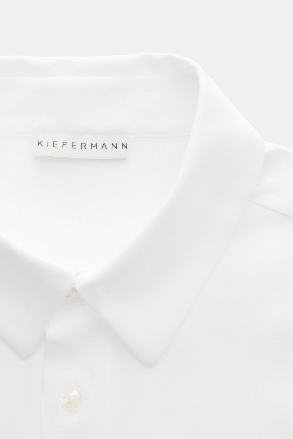 Kiefermann Jersey shirt 'Pius' Kent collar - White