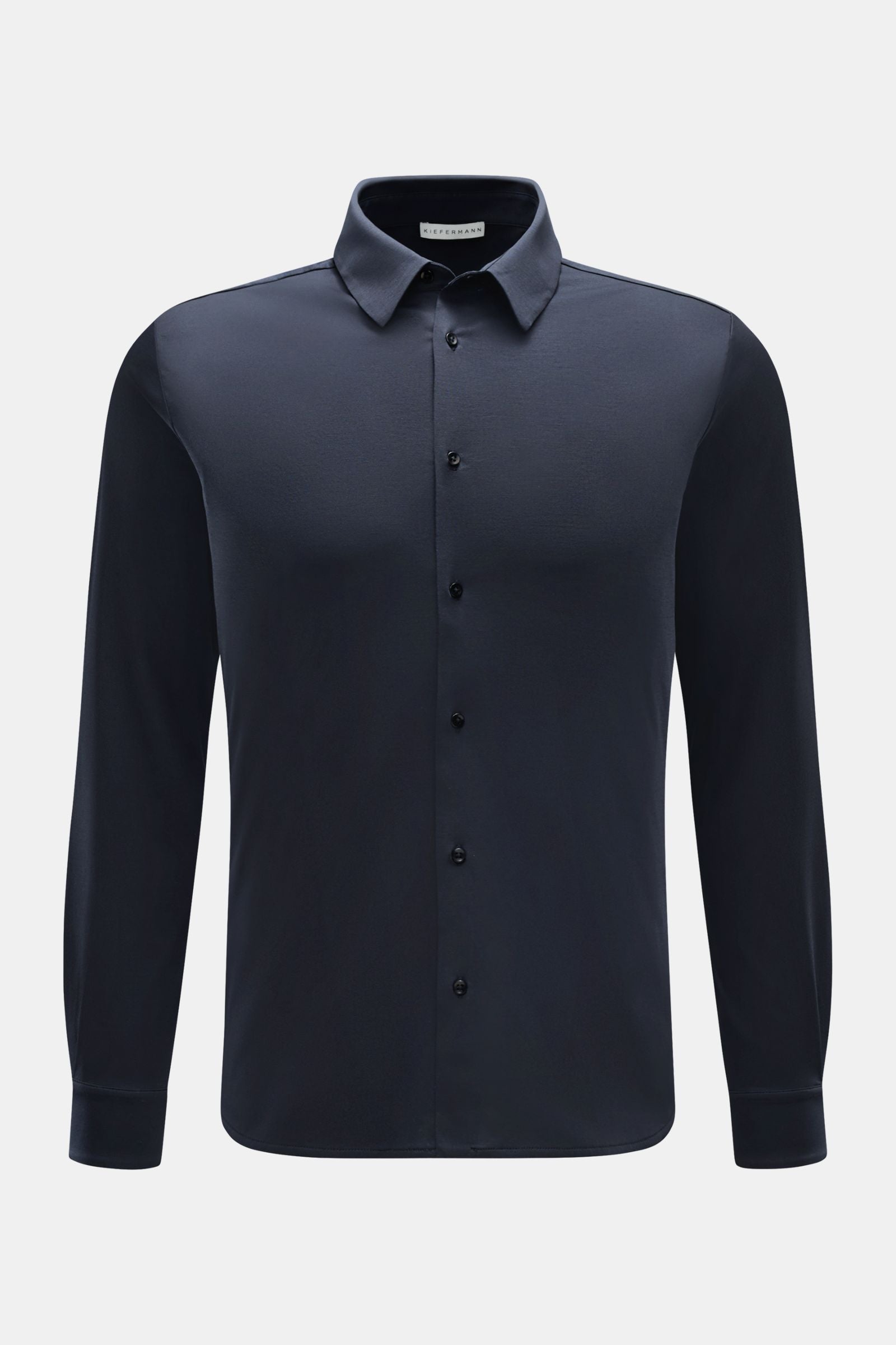 Kiefermann Jersey shirt 'Pius' Kent collar - Navy