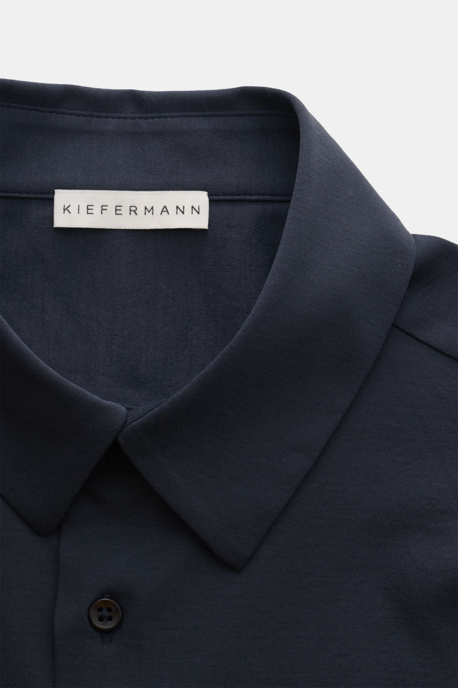 Kiefermann Jersey shirt 'Pius' Kent collar - Navy