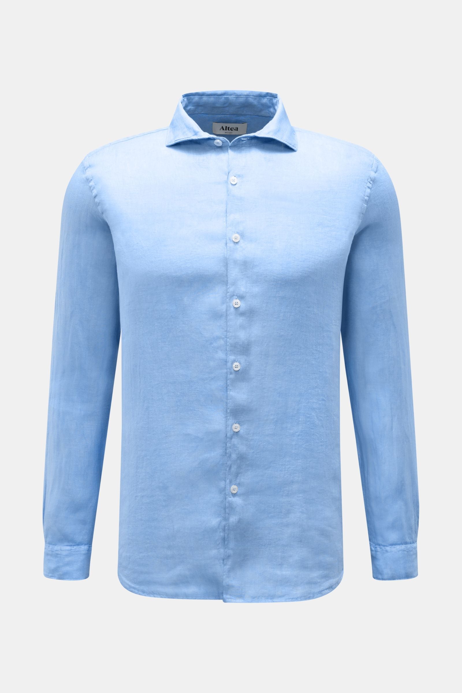 Altea Linen shirt 'Mercer' shark collar - Blue