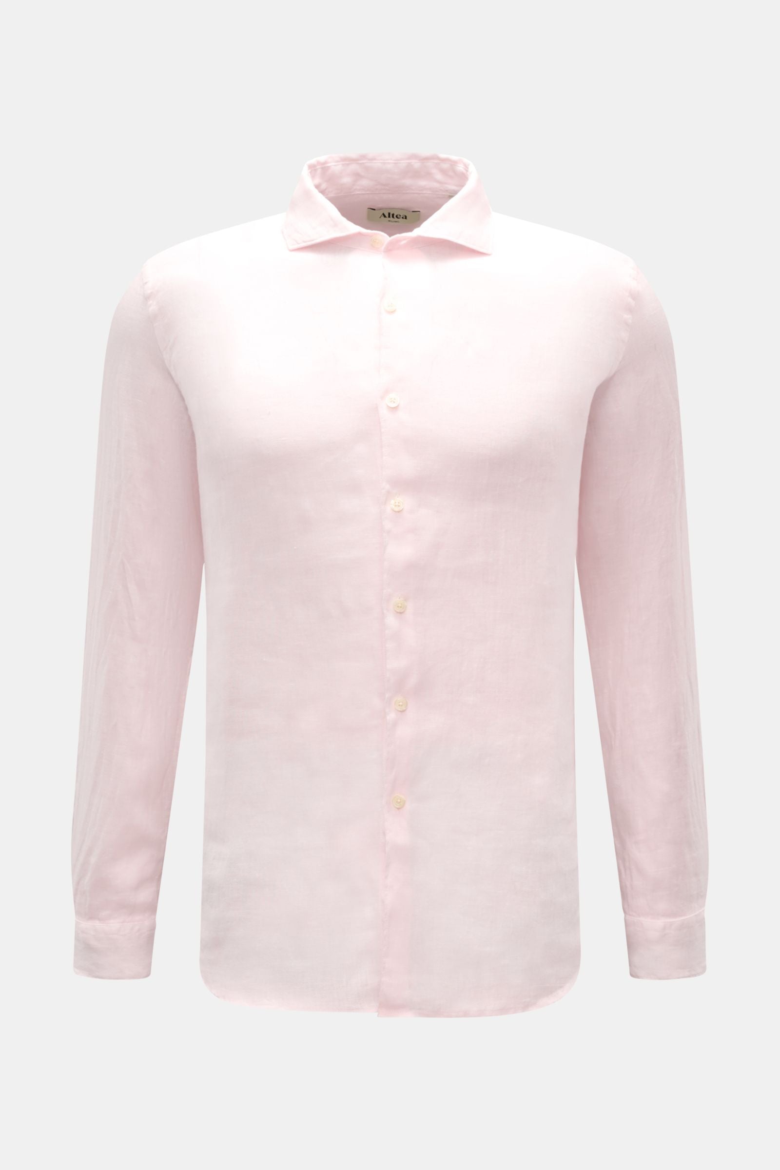 Altea Linen shirt 'Mercer' shark collar - Rose