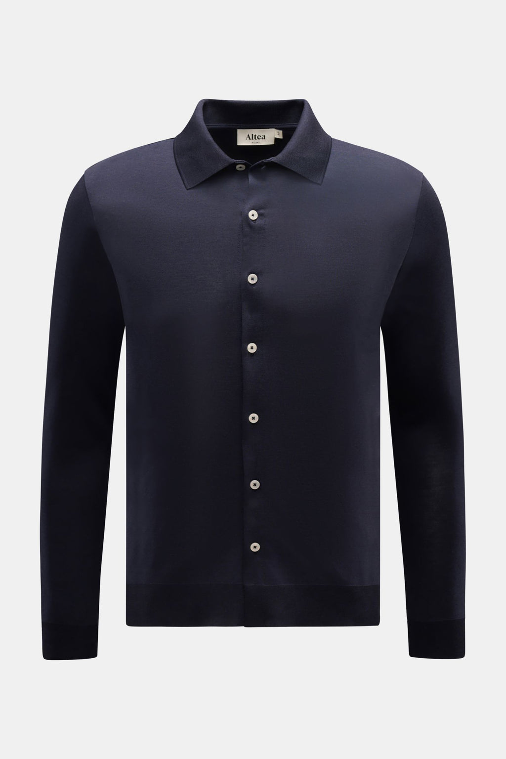 Altea Jersey shirt 'Julius' polo shirt collar - Navy