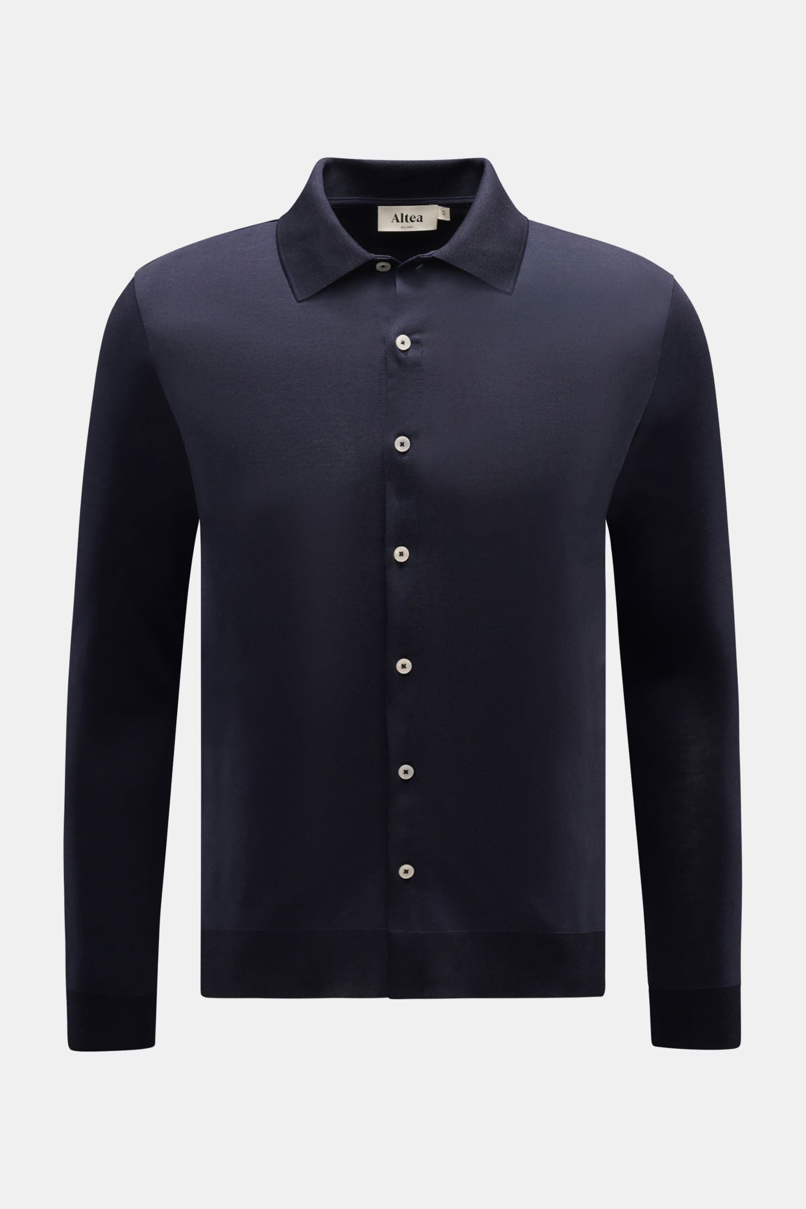 Altea Jersey shirt 'Julius' polo shirt collar - Navy