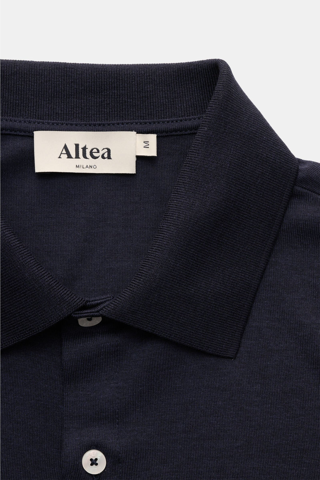 Altea Jersey shirt 'Julius' polo shirt collar - Navy