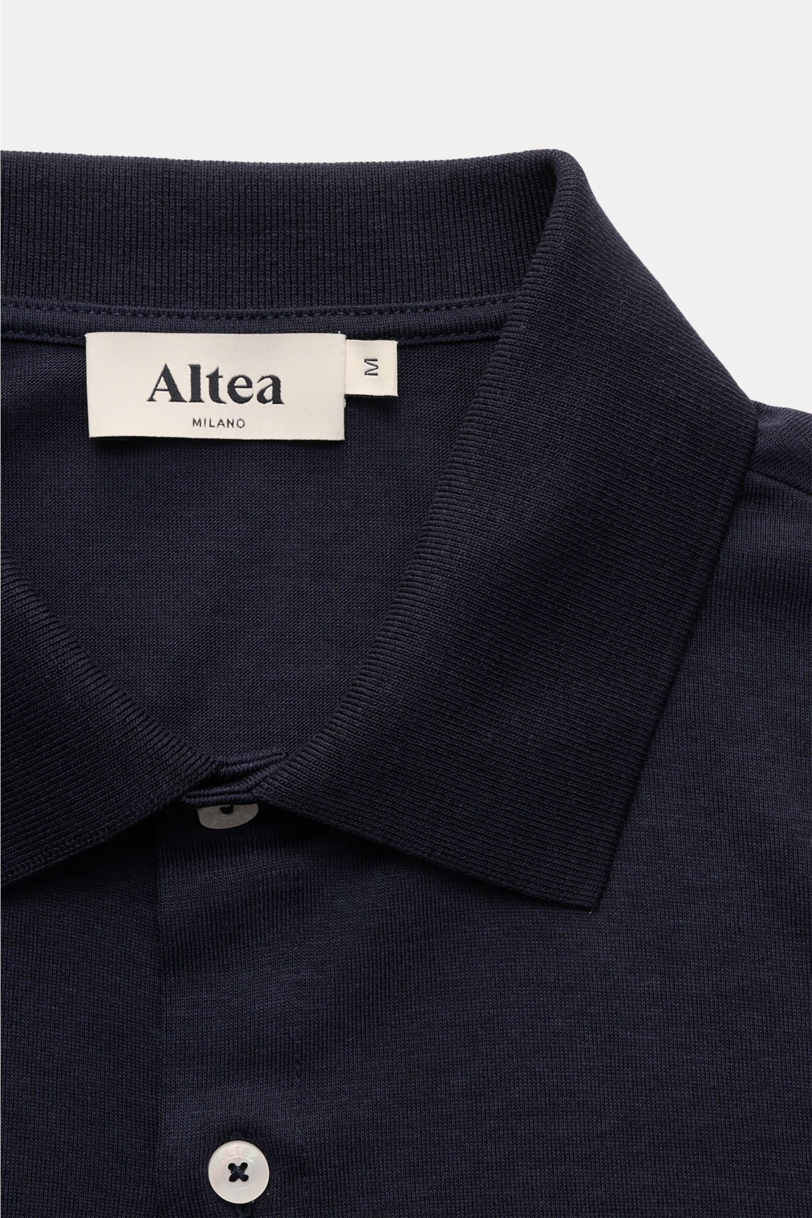 Altea Jersey shirt 'Julius' polo shirt collar - Navy
