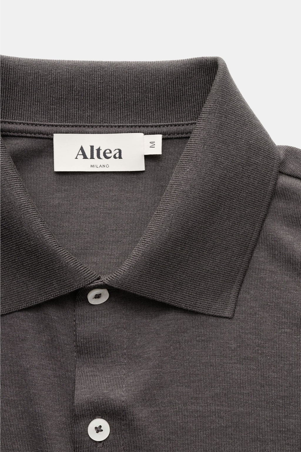 Altea Jersey shirt 'Julius' polo shirt collar - Grey brown