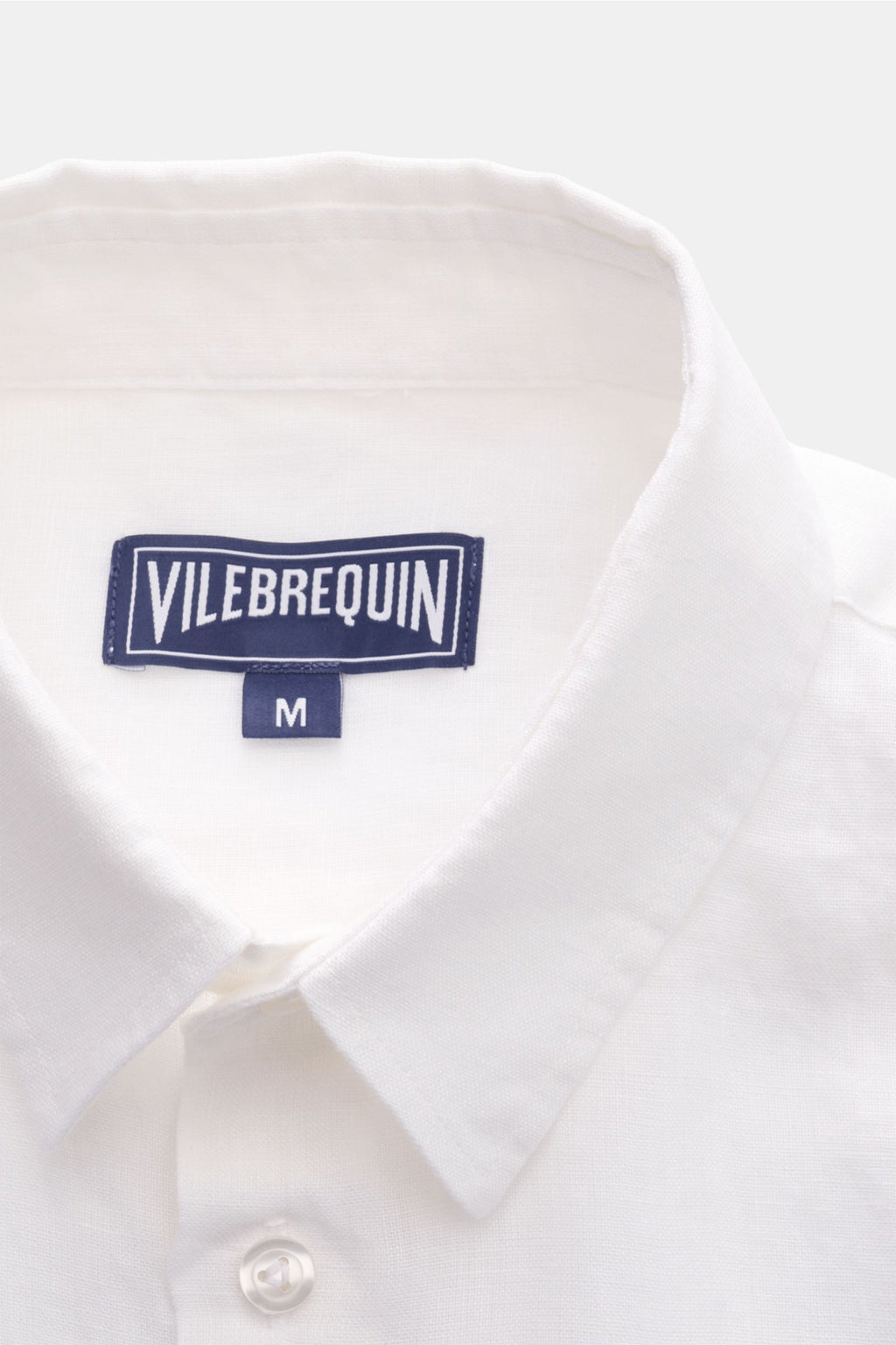 Vilebrequin Linen shirt slim collar - white