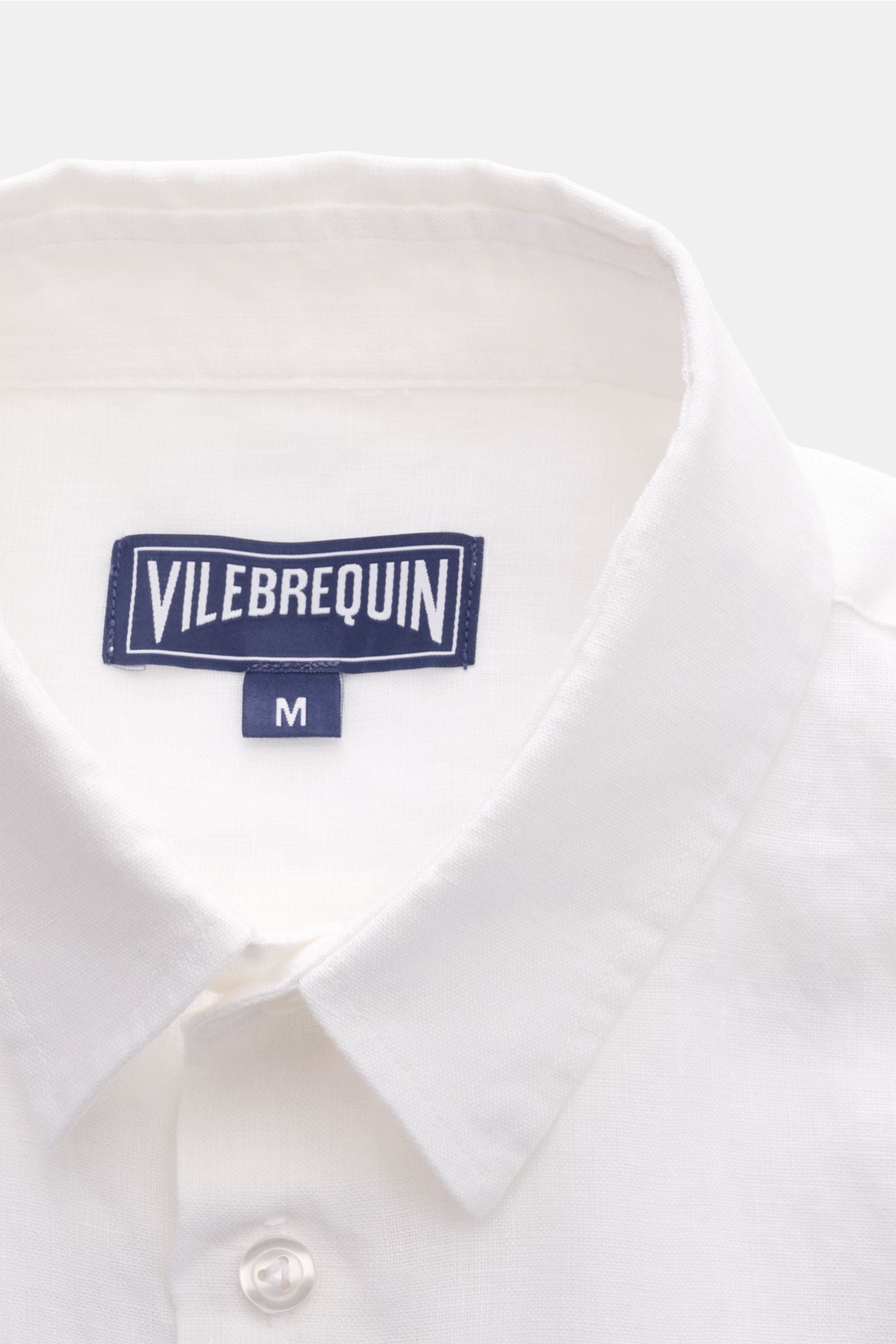 Vilebrequin Linen shirt slim collar - white
