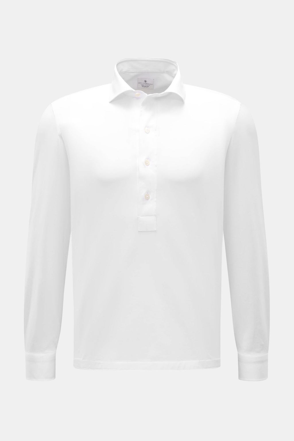 Giampaolo Jersey popover shirt shark collar - White