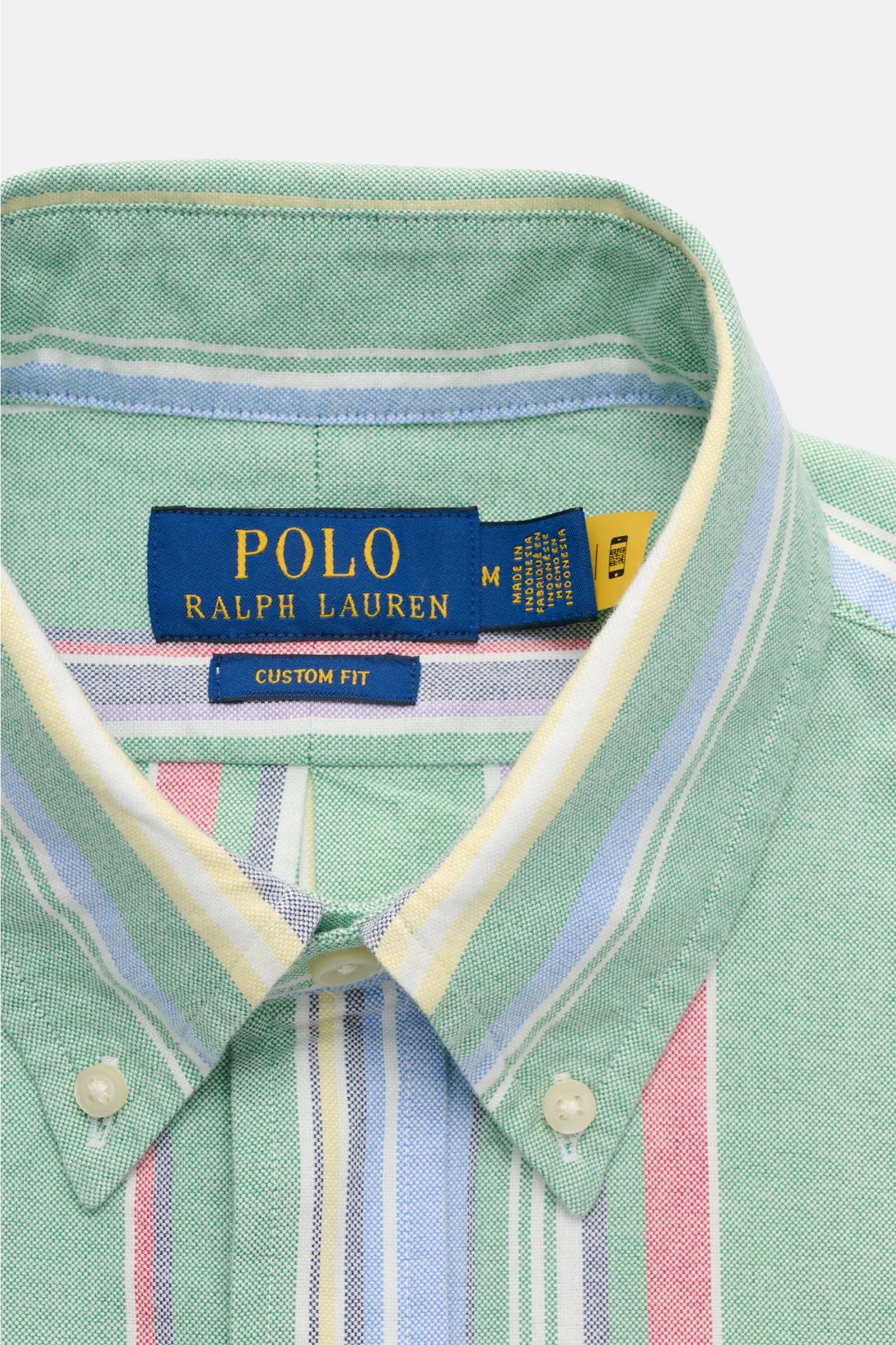 Polo Ralph Lauren Oxford shirt button-down collar green/multicolour - striped