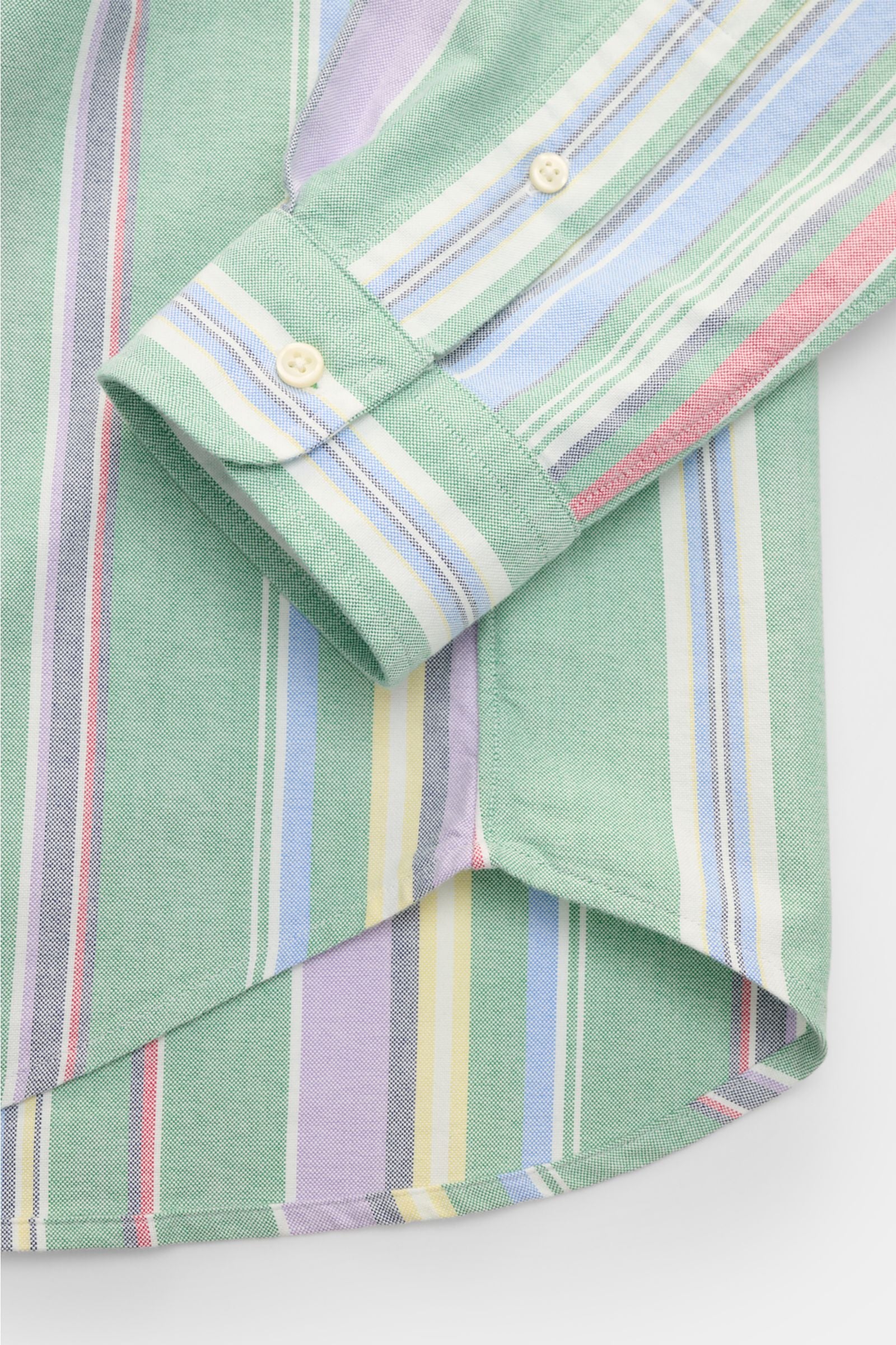 Polo Ralph Lauren Oxford shirt button-down collar green/multicolour - striped