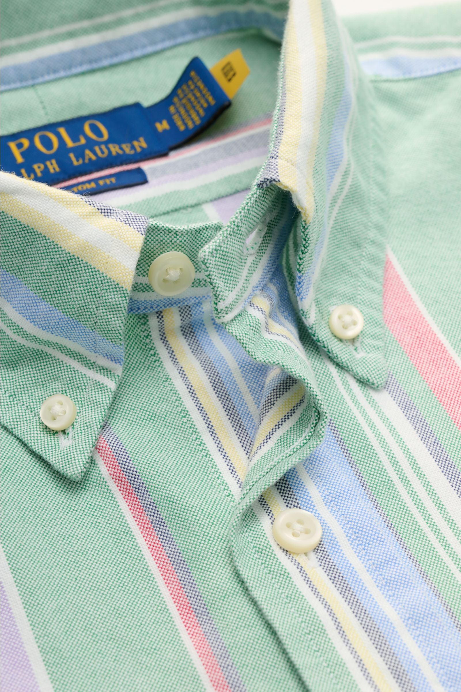Polo Ralph Lauren Oxford shirt button-down collar green/multicolour - striped