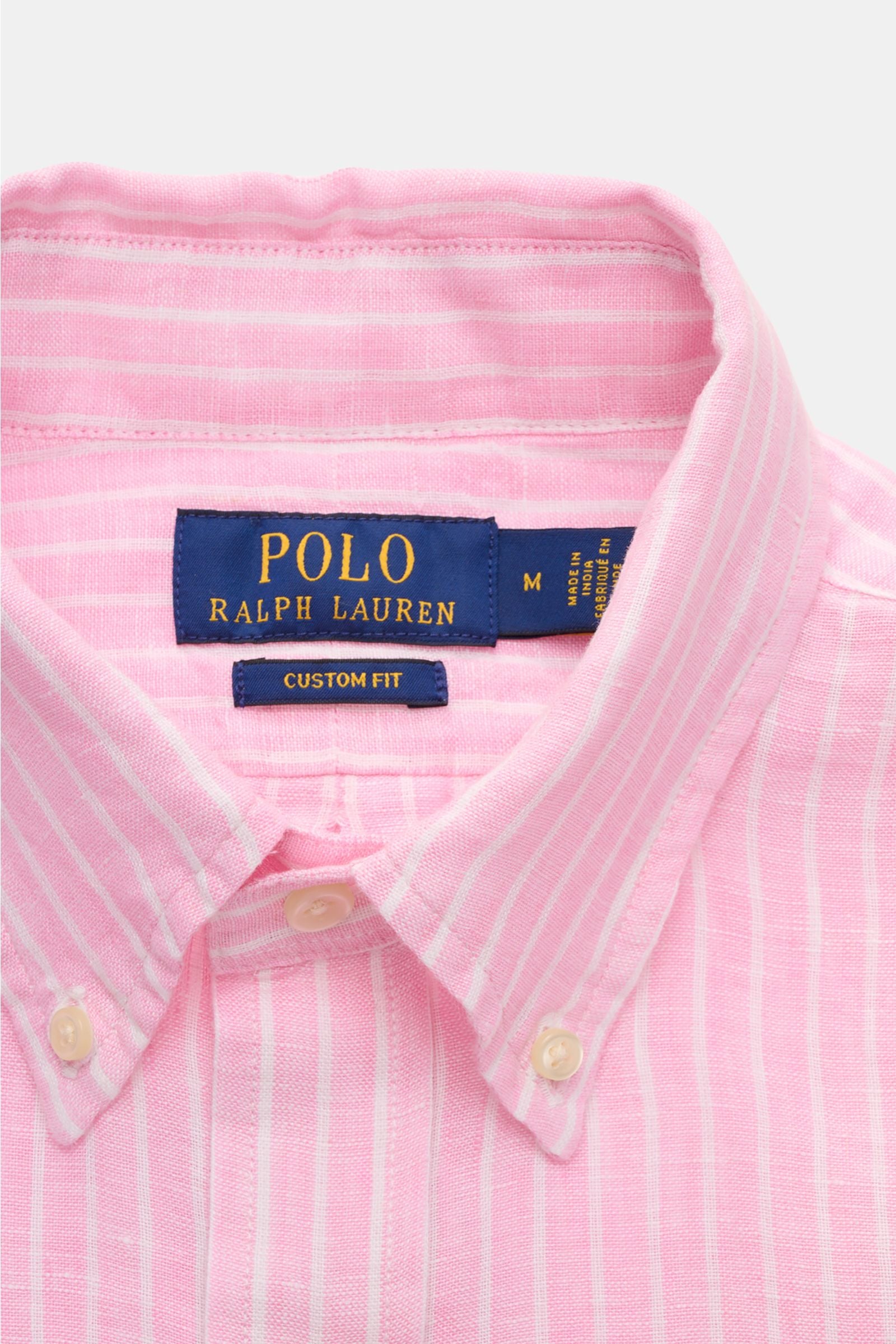 Polo Ralph Lauren Chambray linen shirt button-down collar - striped